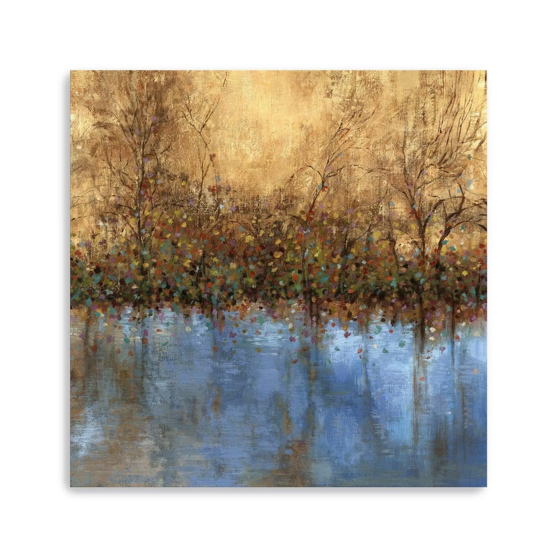 Indigo Landscape Canvas Giclee Wall Art