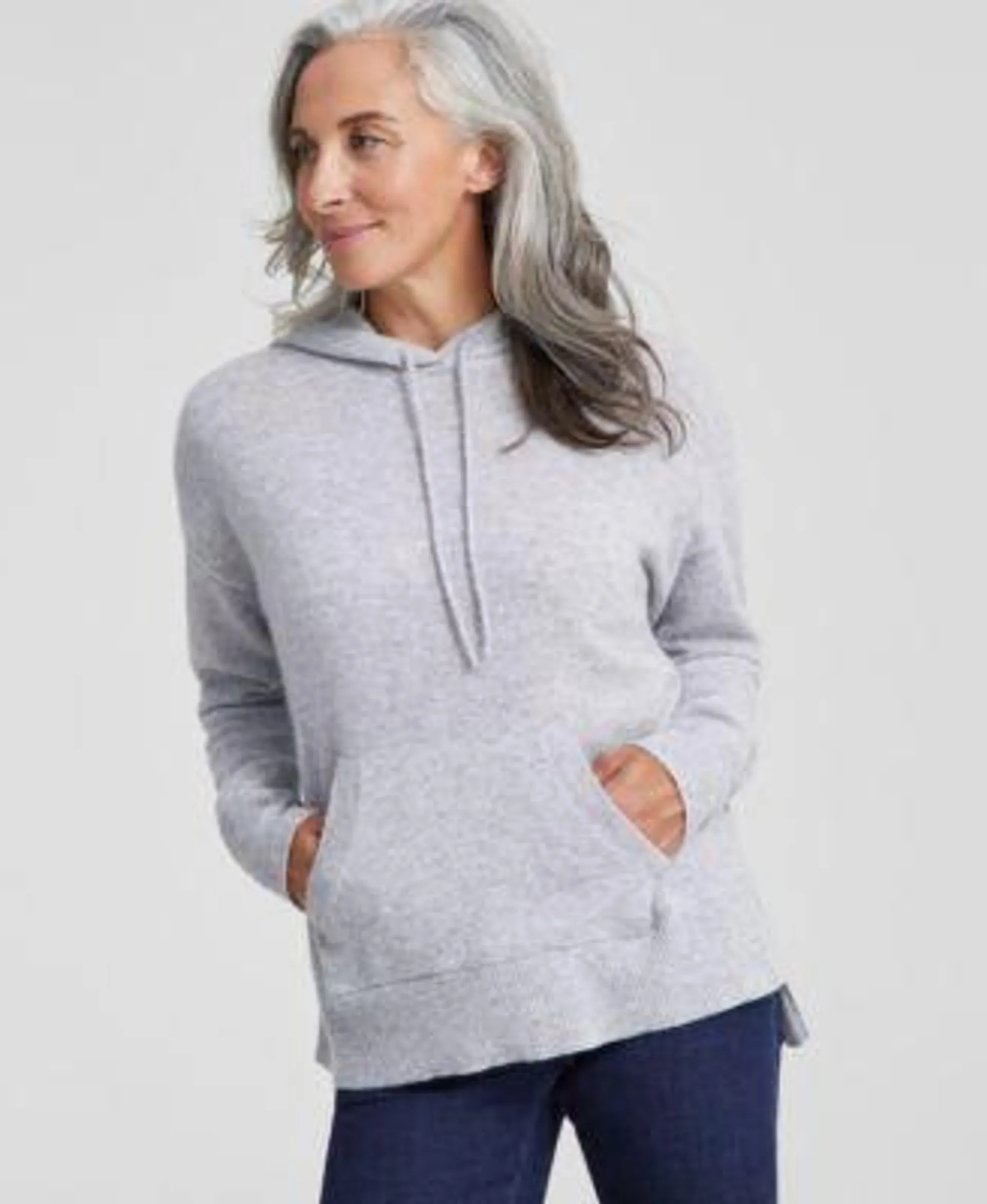 Women's Solid 100% Cashmere Hooded Sweater, Regular & Petites, Created for Macy's