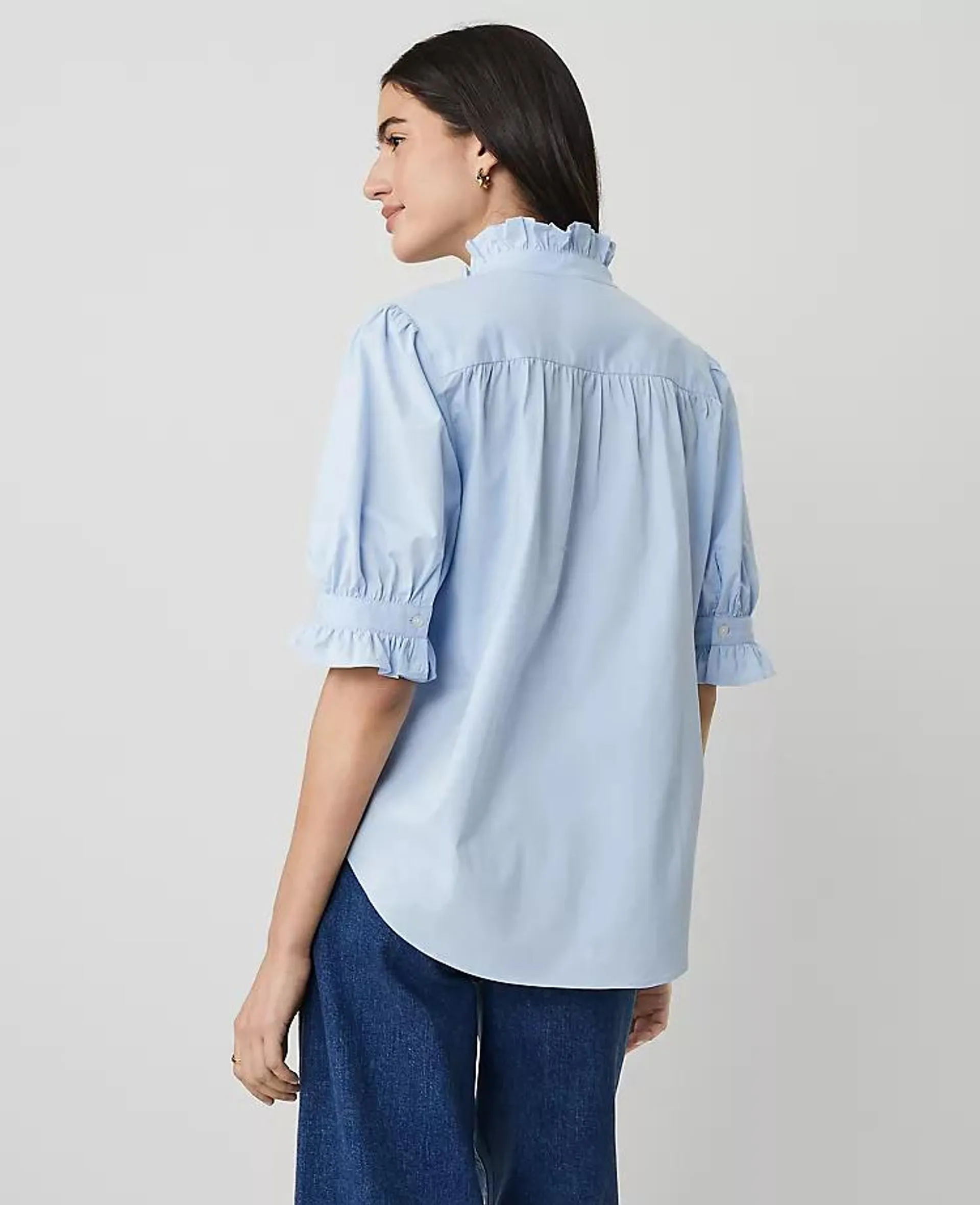 Ruffle Collar Shirt