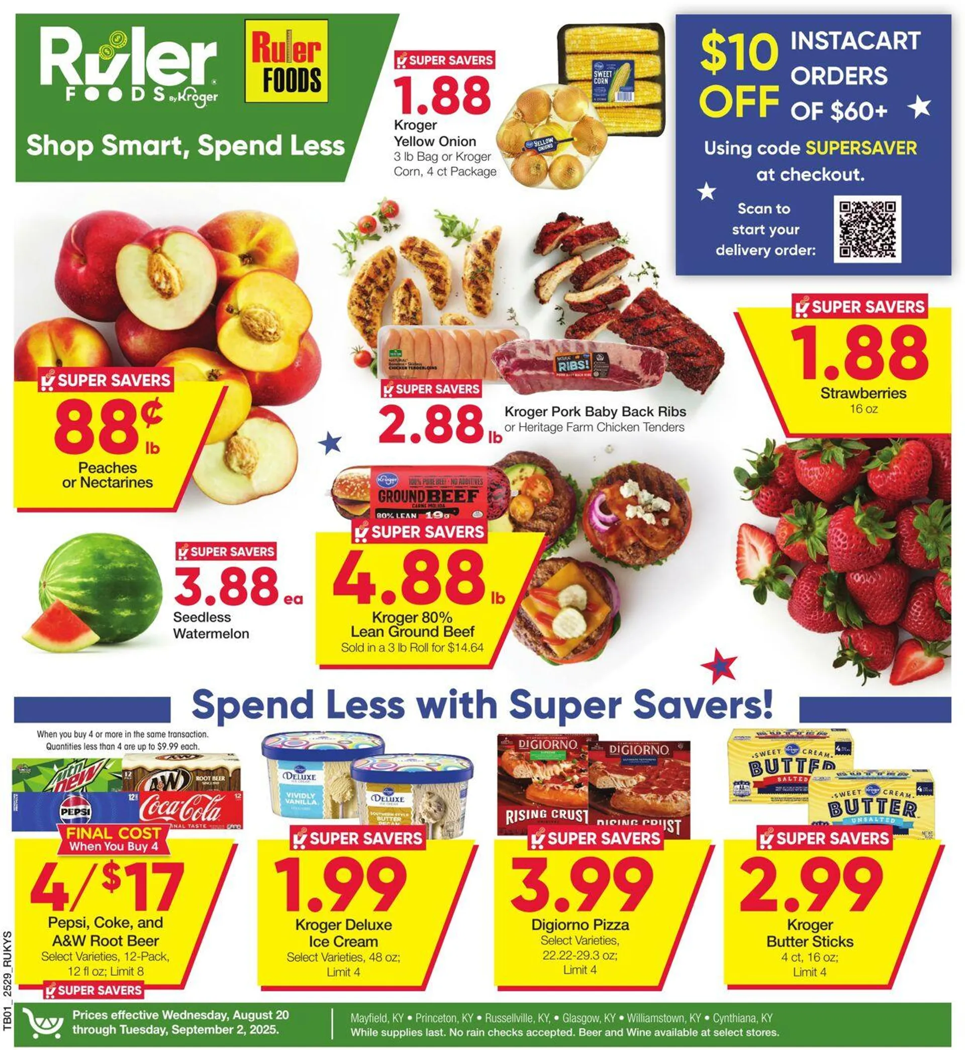 Weekly ad Ruler Foods Current weekly ad from August 20 to September 2 2025 - Page 1