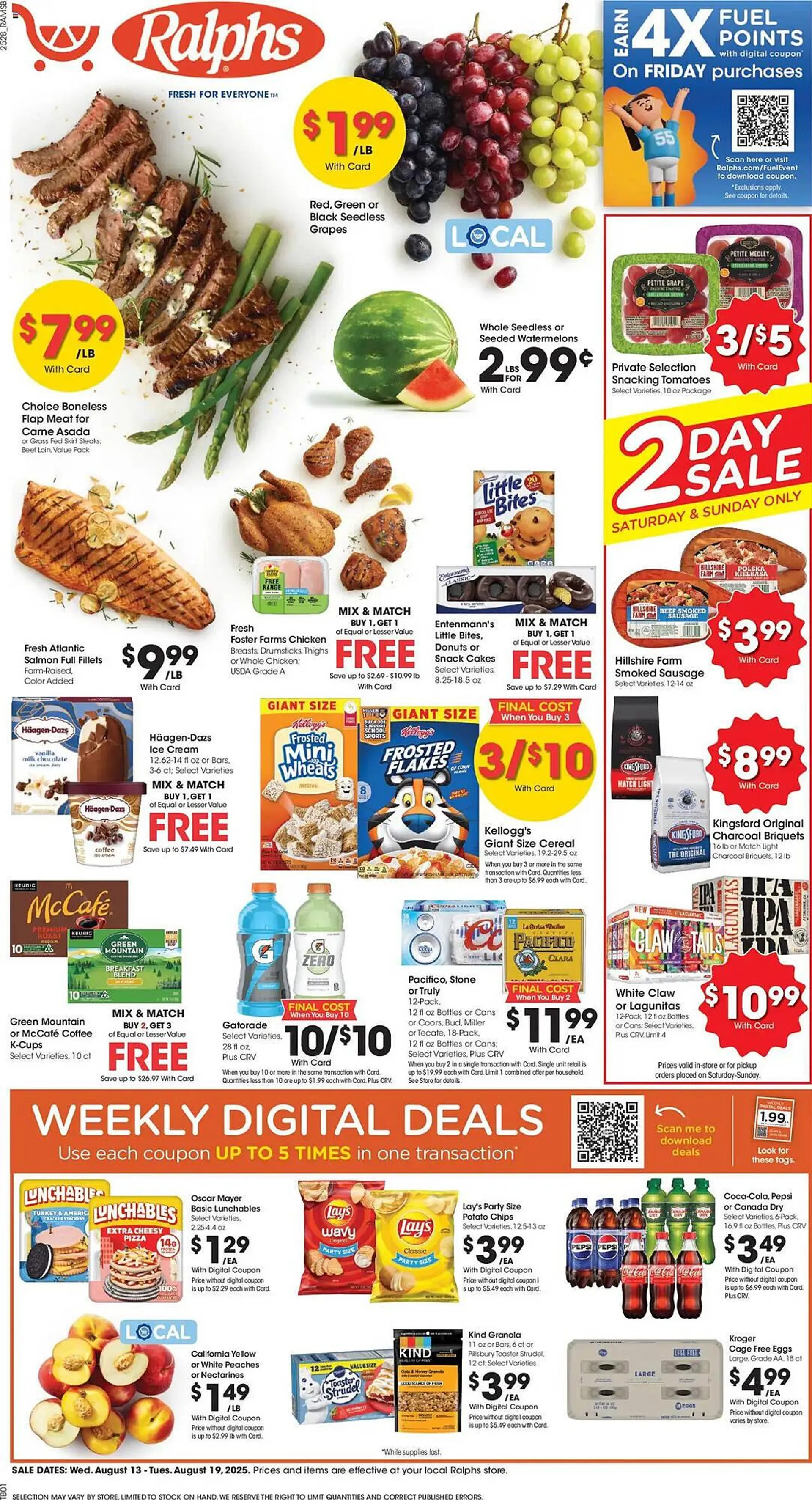 Weekly ad Ralphs Weekly Ad from August 13 to August 20 2025 - Page 1