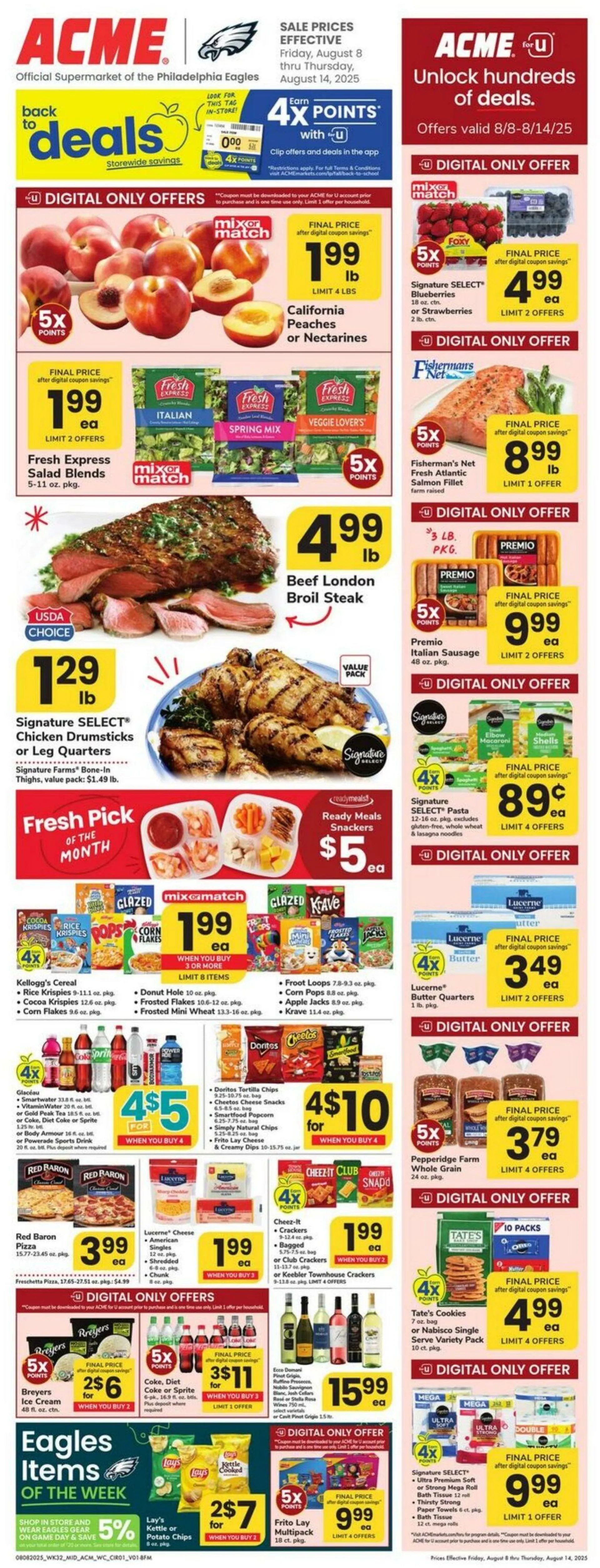 Weekly ad Acme Current weekly ad from August 8 to August 14 2025 - Page 1