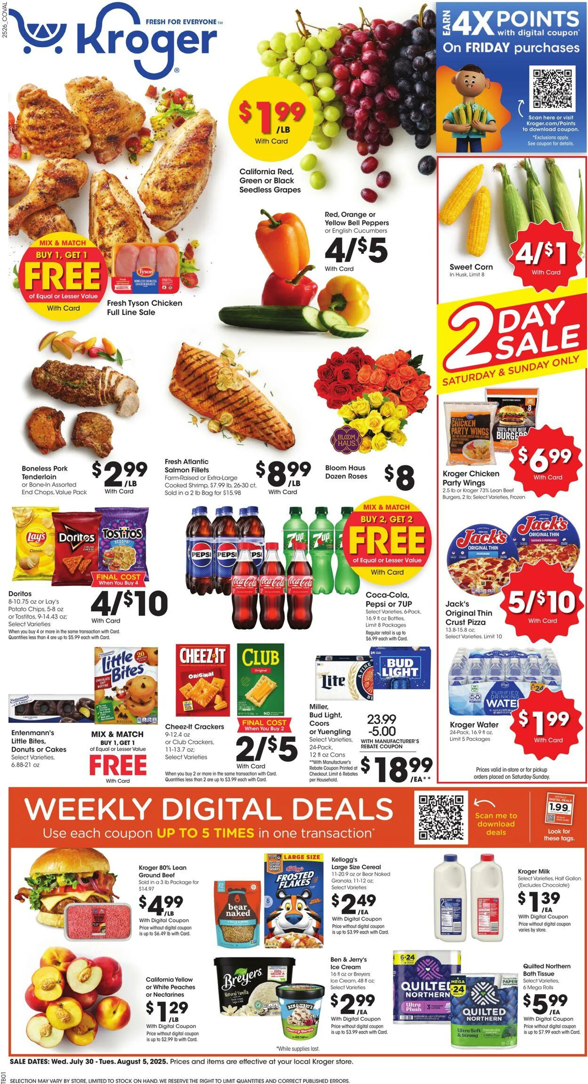 Weekly ad Kroger Current weekly ad from July 30 to August 5 2025 - Page 1