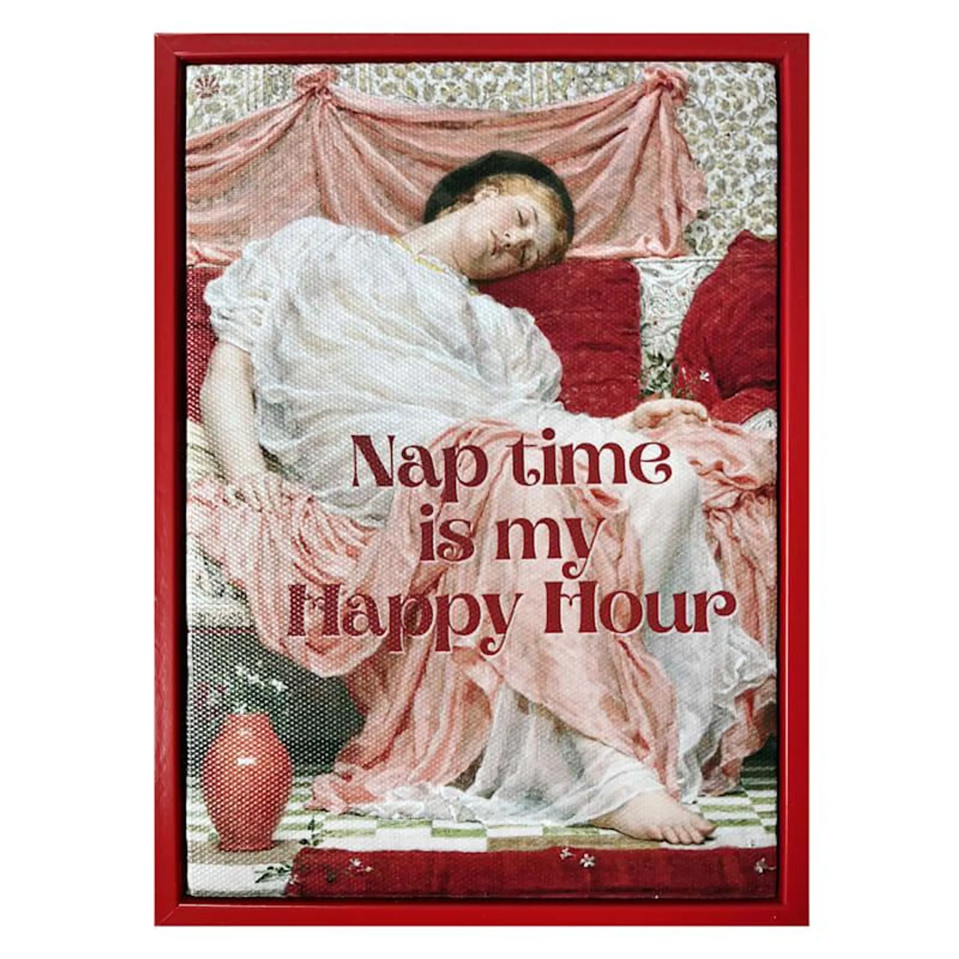 Nap Time Is My Happy Hour Canvas, 5x7