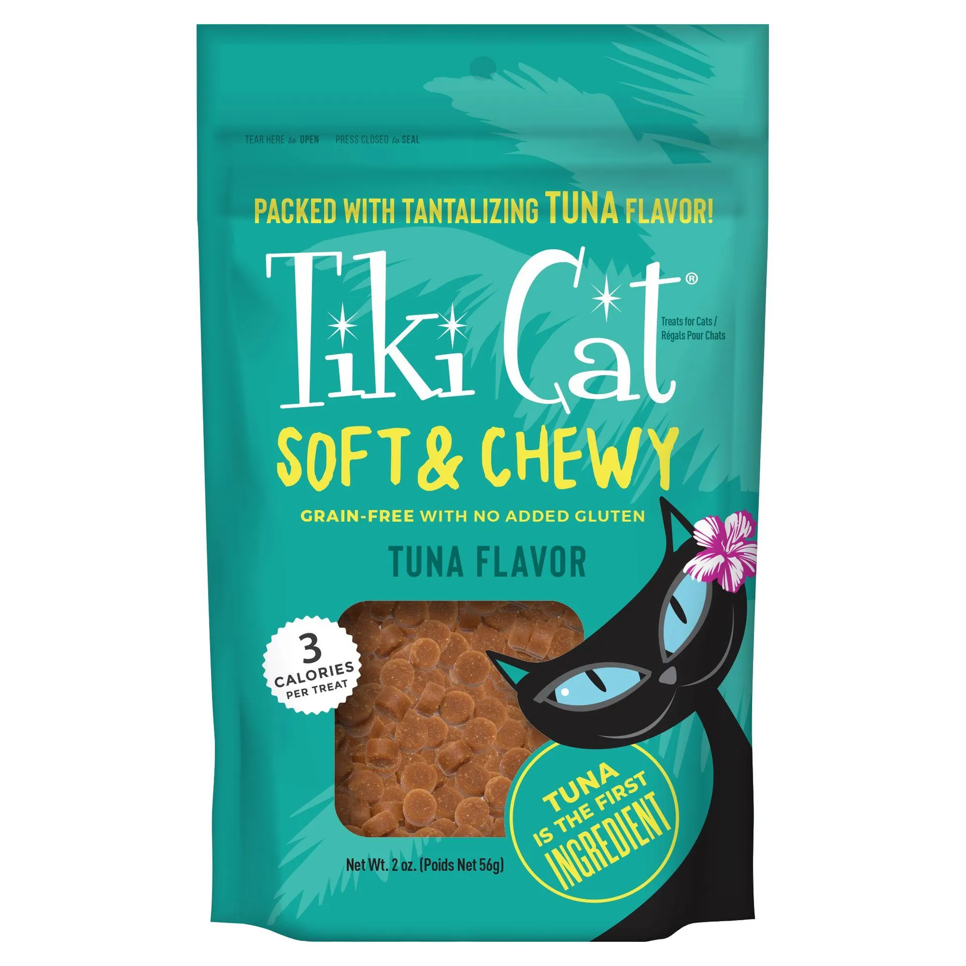 Tiki Cat Soft and Chewy Tuna Cat Treats, 2 Ounces