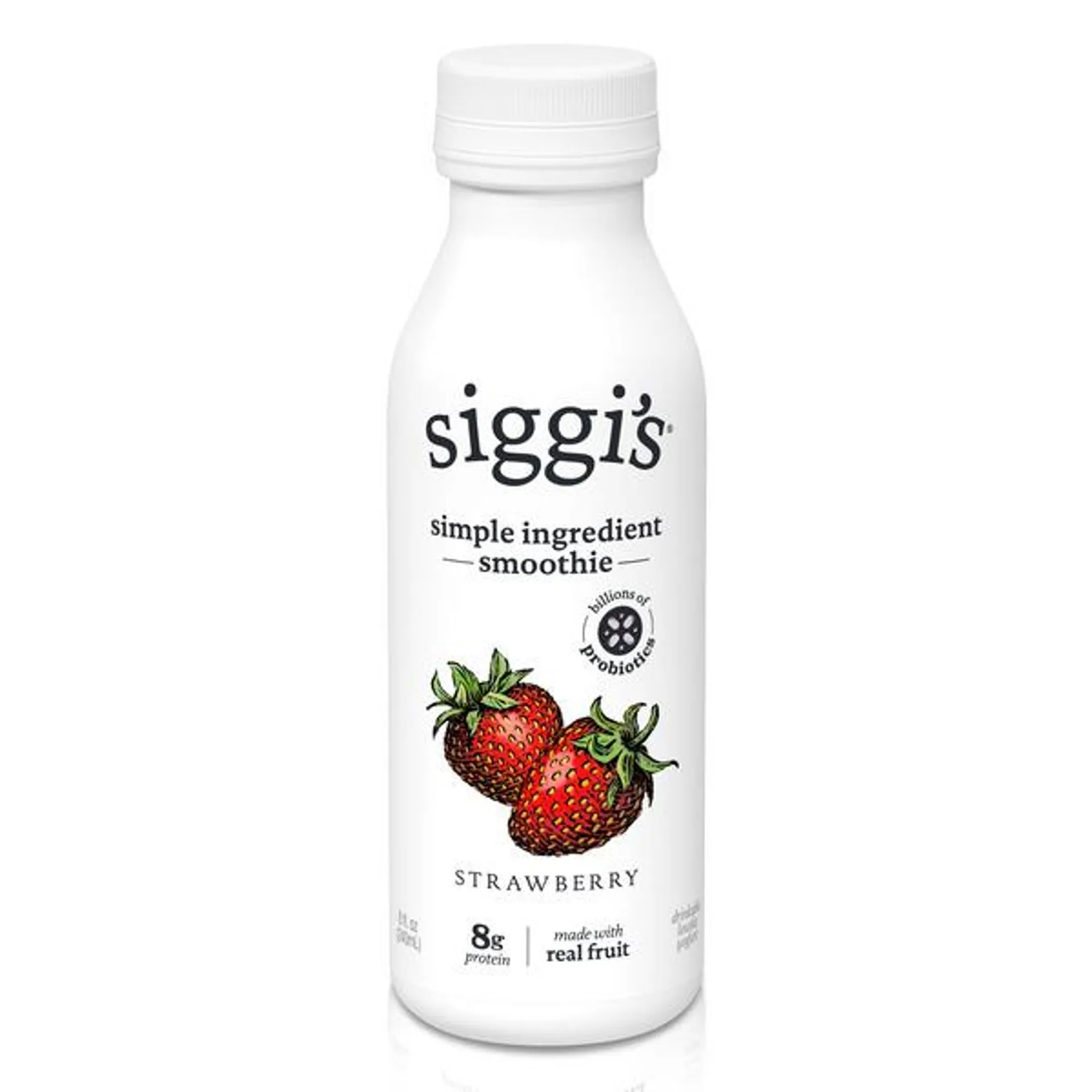 Siggi's Swedish Style Whole-Milk Drinkable Yogurt Strawberry