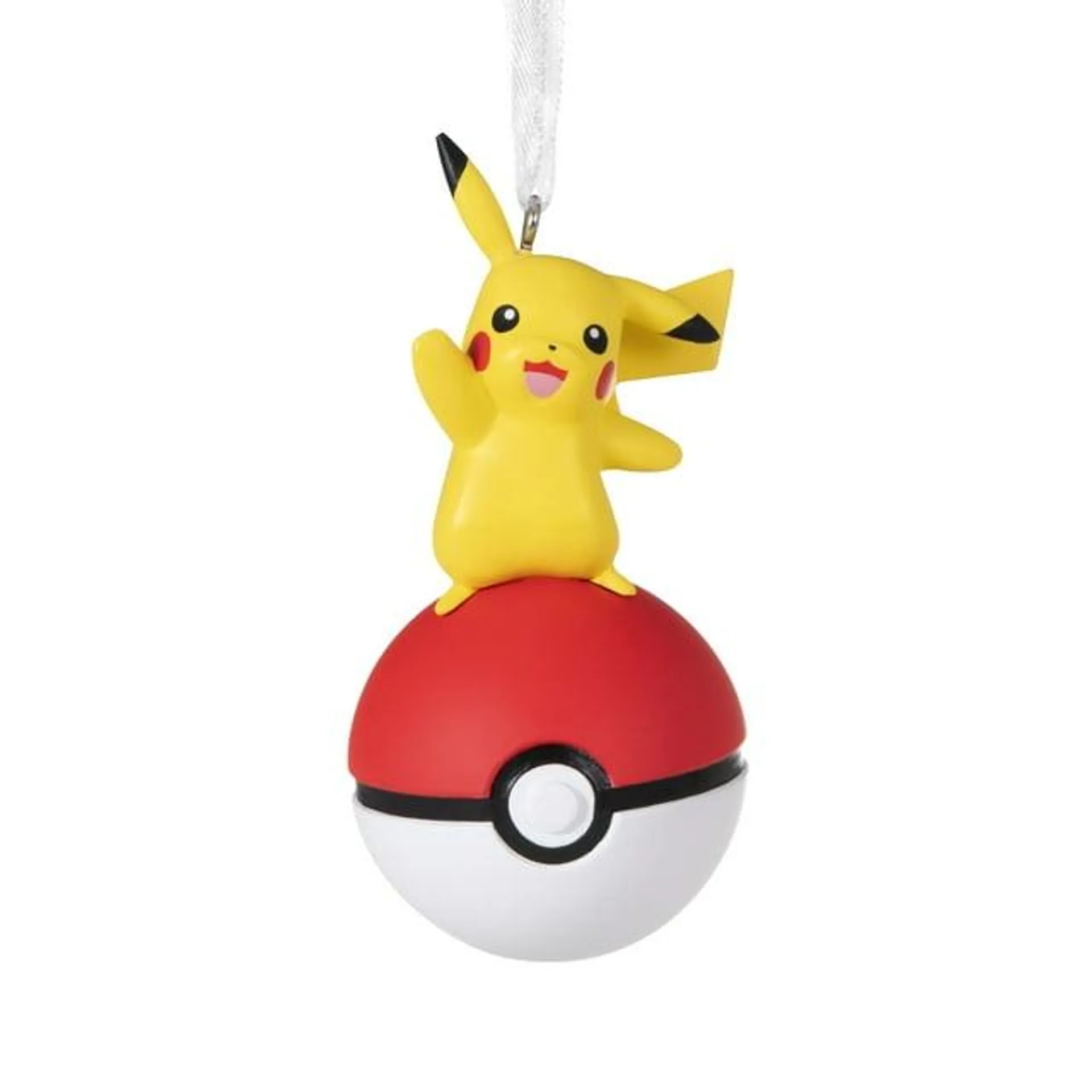 Hallmark Pokémon Pikachu on Poké Ball Ornament, 0.12lbs