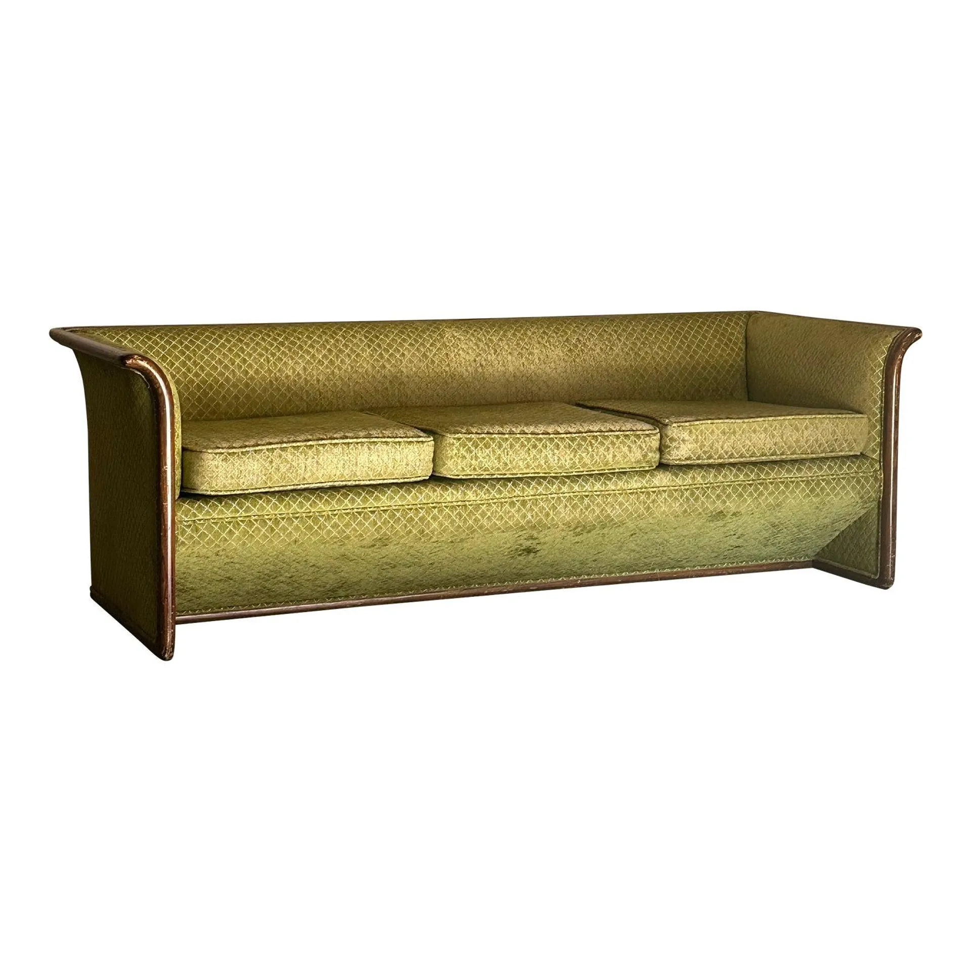 1970s Ward Bennett for Brickel Associates Postmodern Sofa, Unmarked