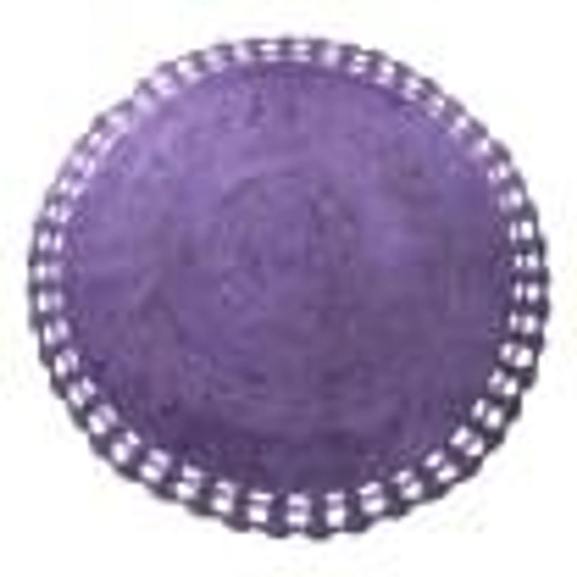 Cotton Crochet Round Rug 32in