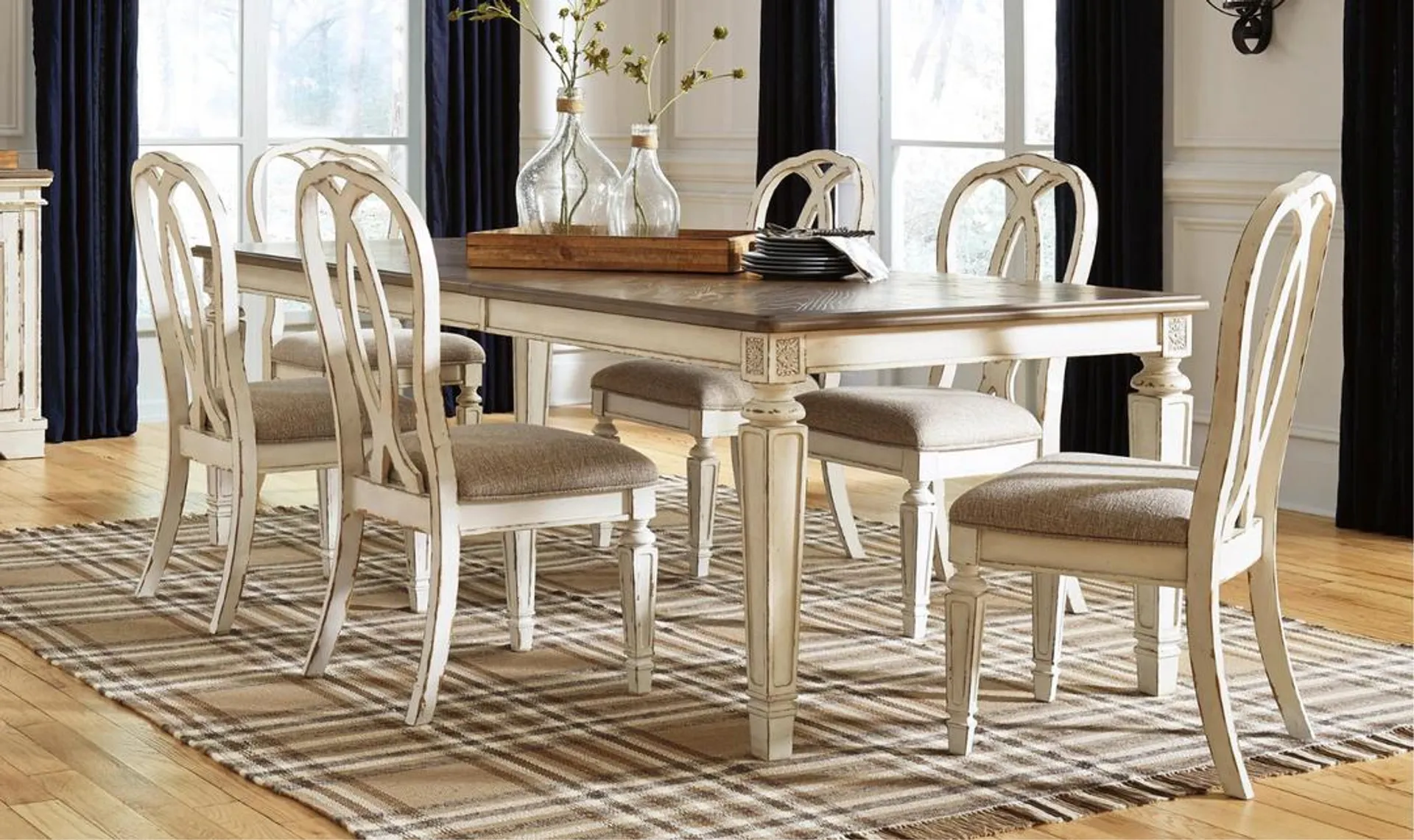 Modern Heritage Realyn 4-Seater Wooden Dining Table Set