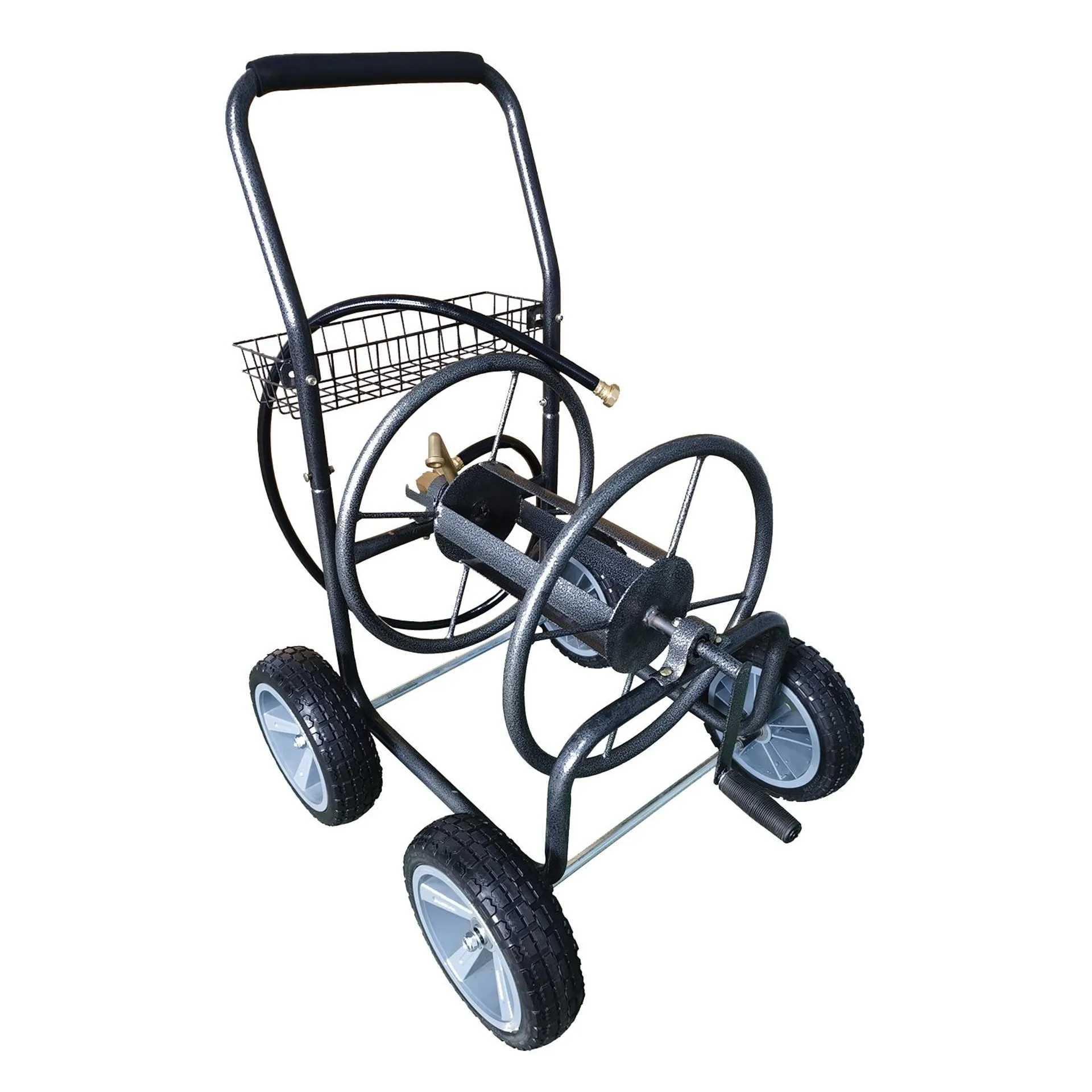 Backyard Expressions 4-Wheel Hose Reel Cart