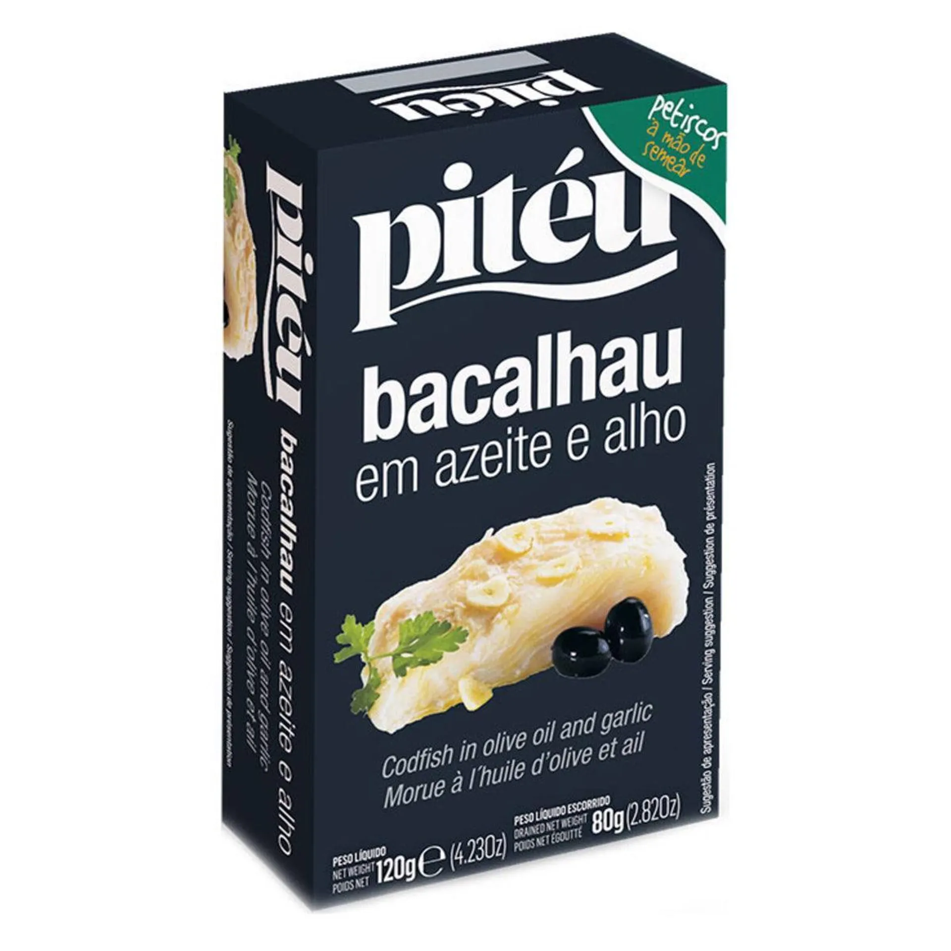 Piteu Bacalhau em Azeite Alho