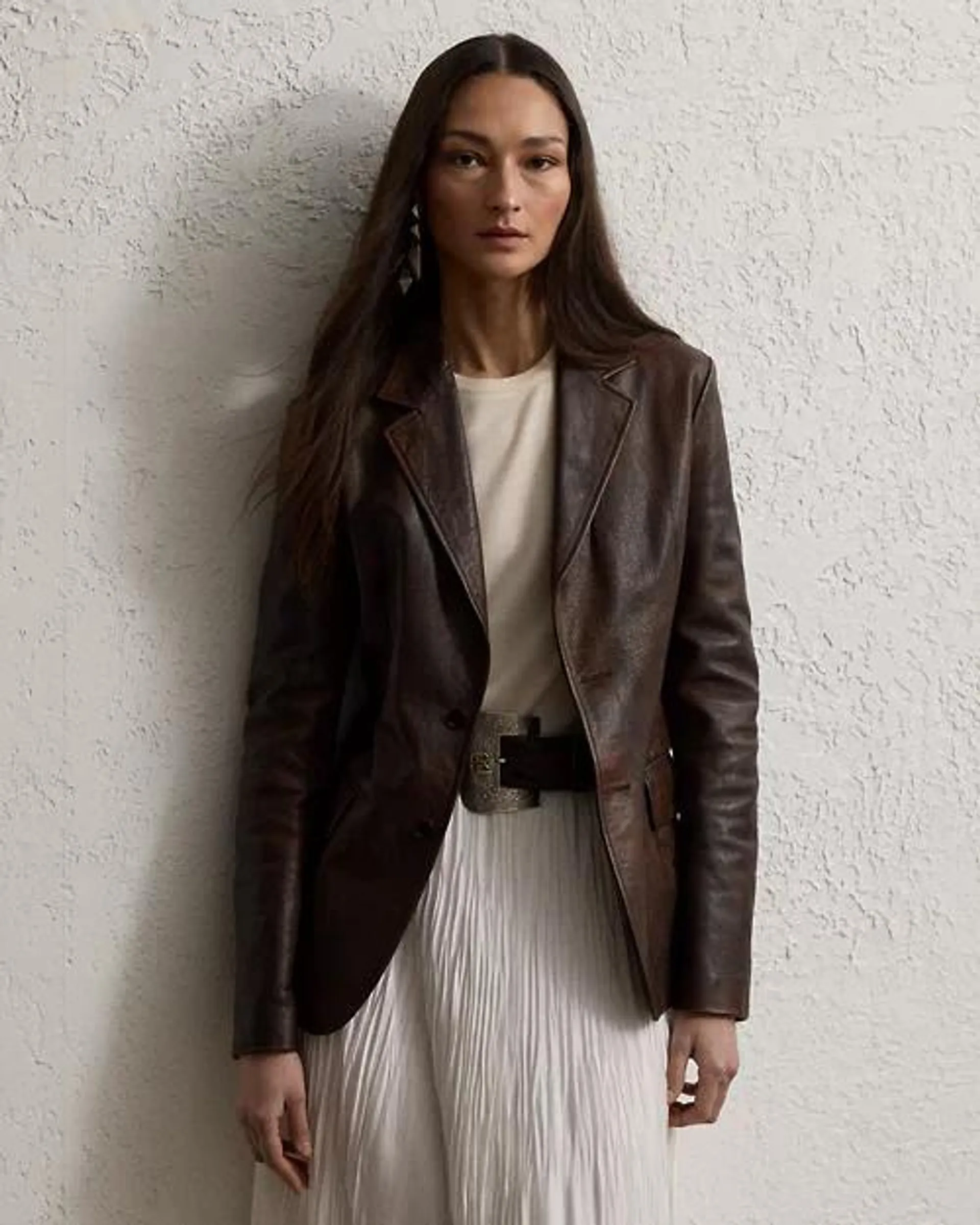 Tomasso Distressed Leather Jacket