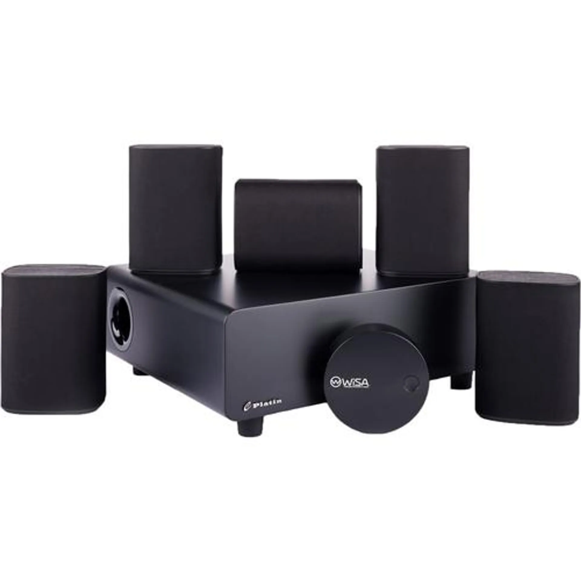 Platin Milan 5.1 7-Piece Speaker System with WiSA SoundSend Audio Transmitter, 444-2825