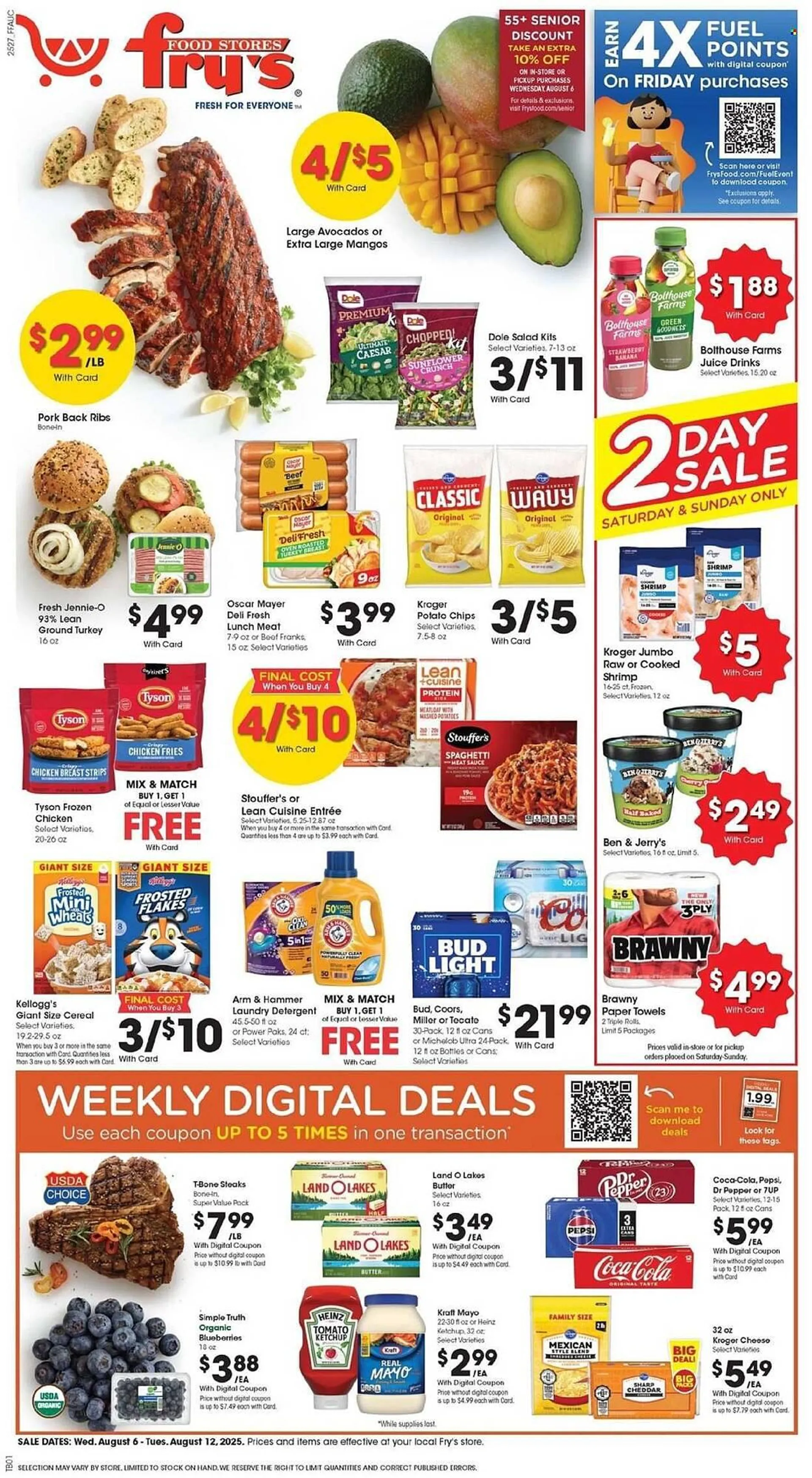 Weekly ad Fry's Weekly Ad from August 6 to August 12 2025 - Page 1
