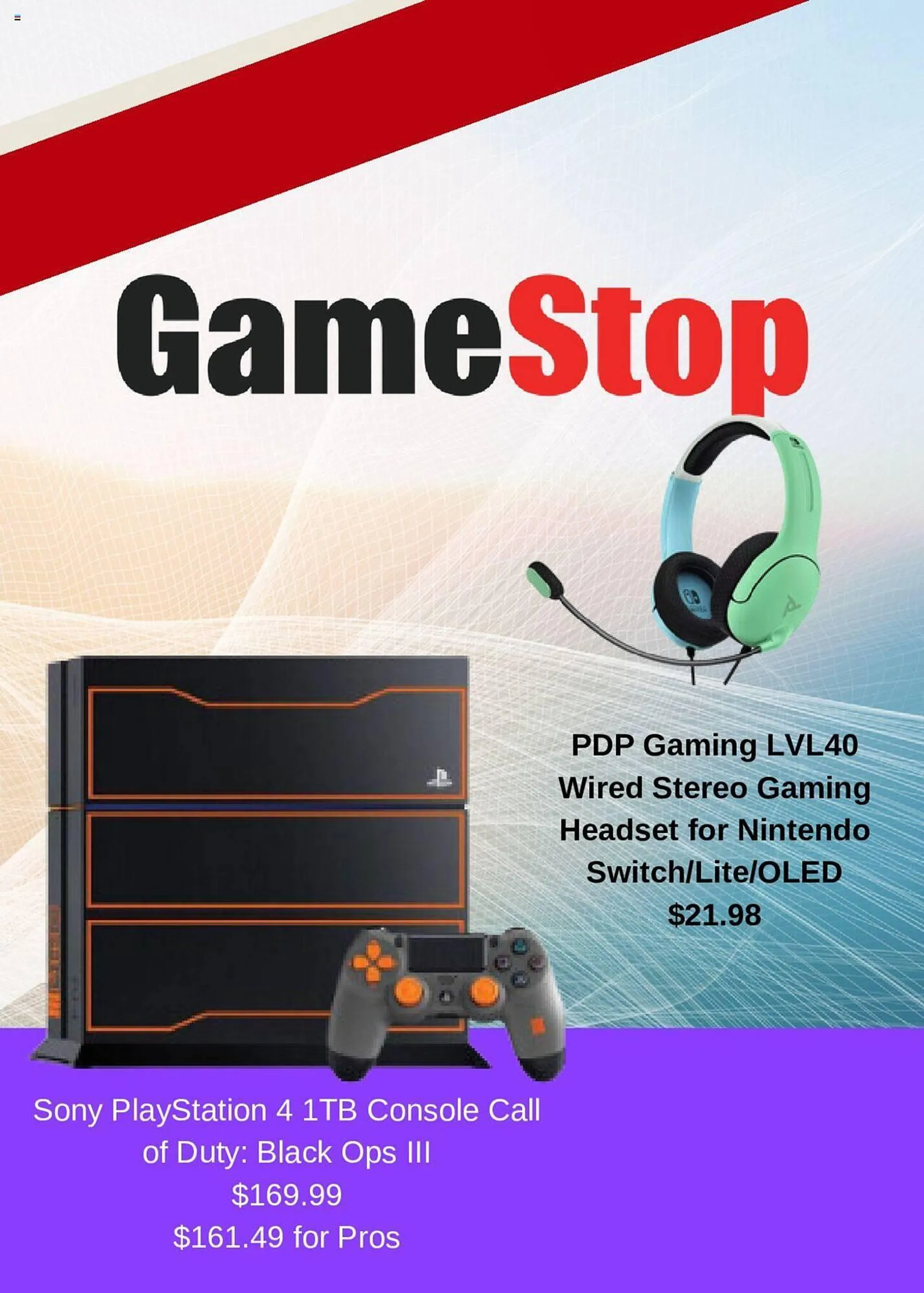 Game Stop Weekly Ad - 1