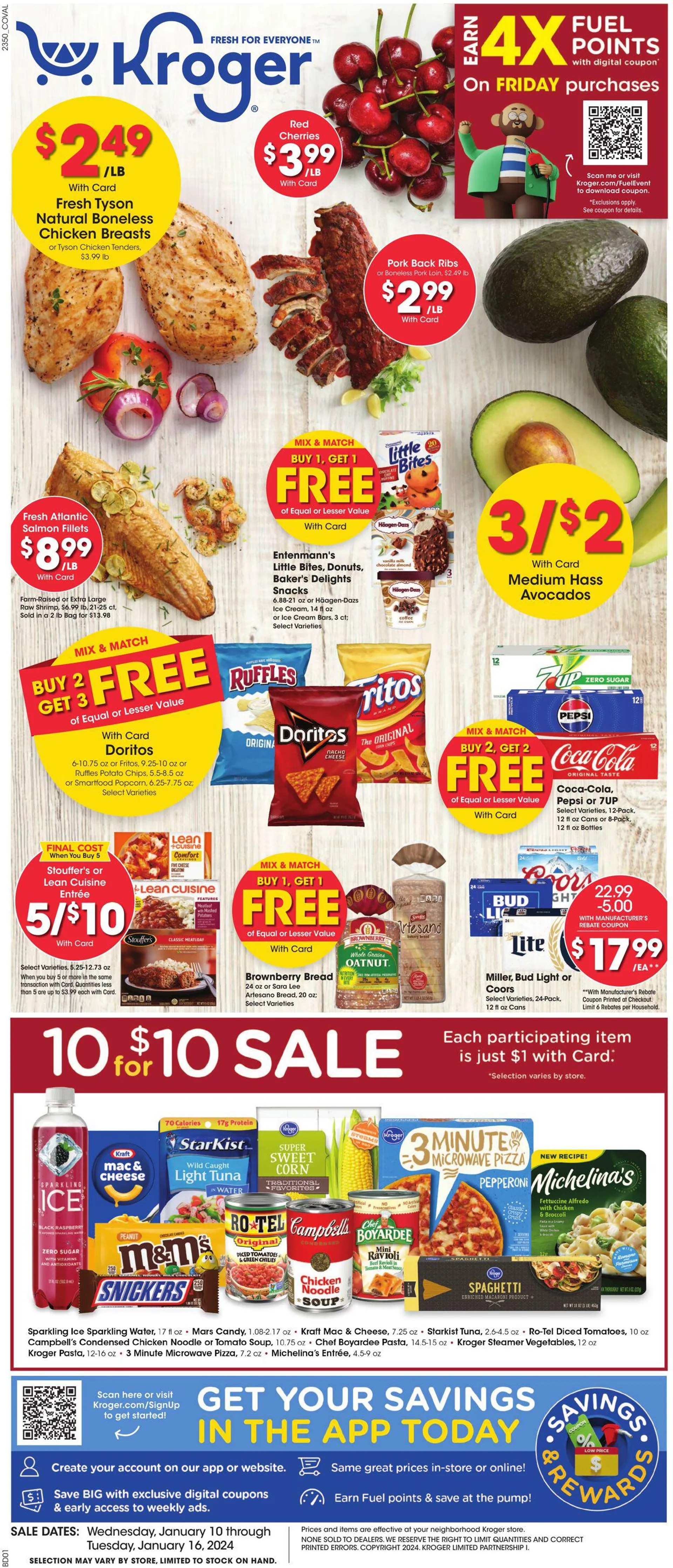 Kroger Current weekly ad valid until January 16, 2024