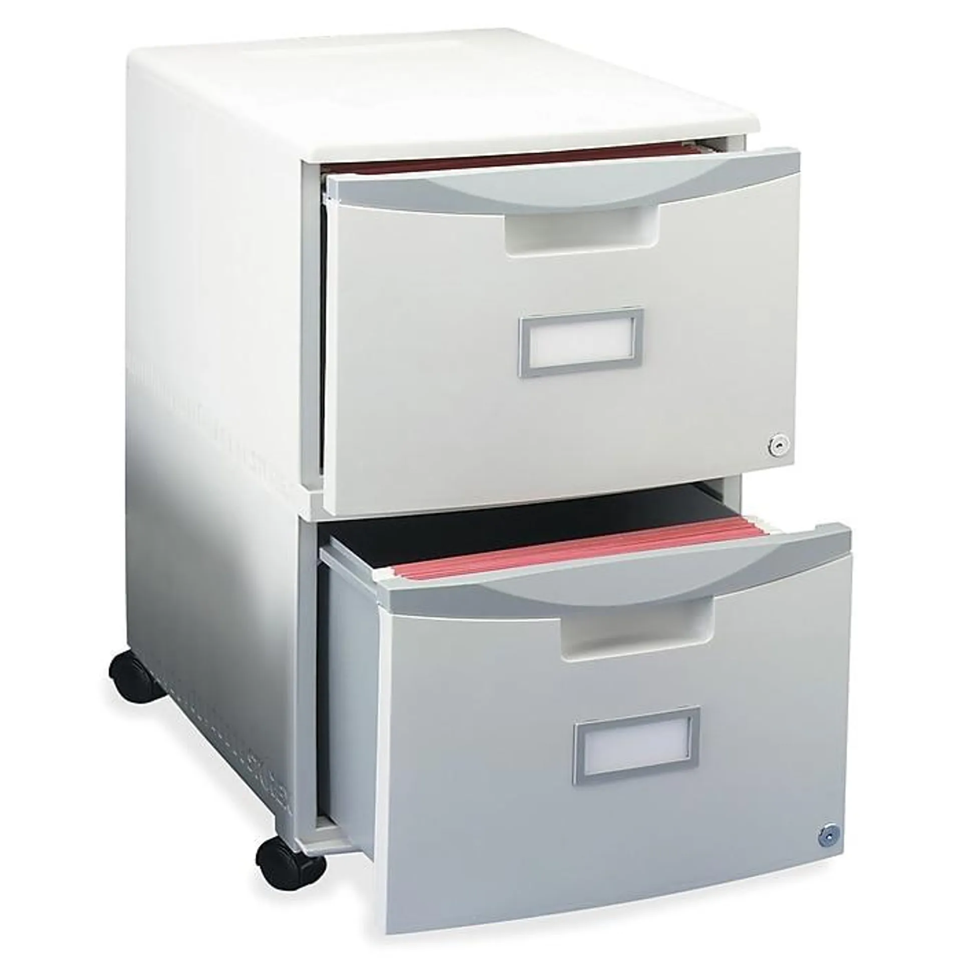 Storex 2-Drawer Mobile Vertical File Cabinet,