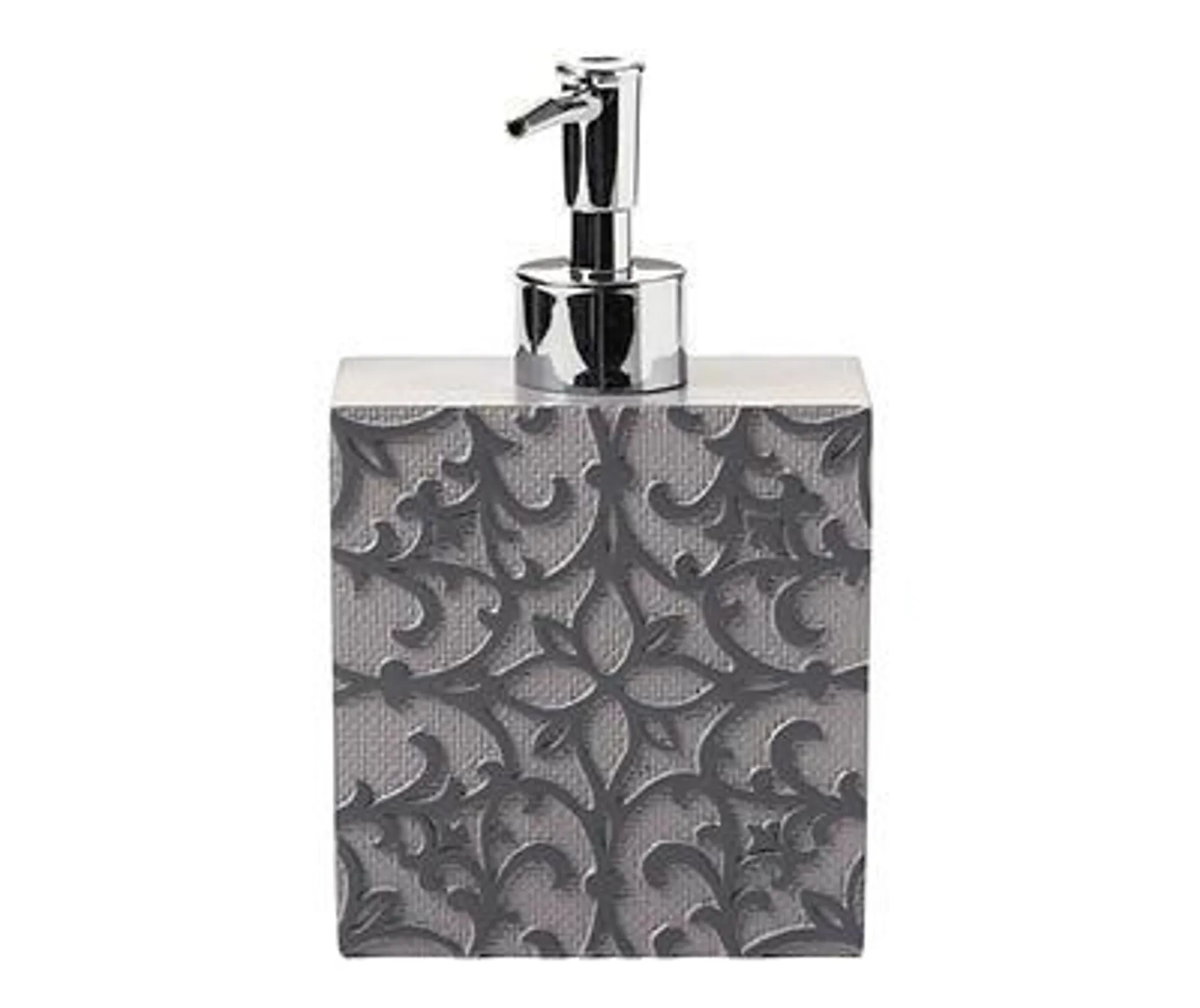 Drizzle Gray & Charcoal Damask Mollie Lotion Pump