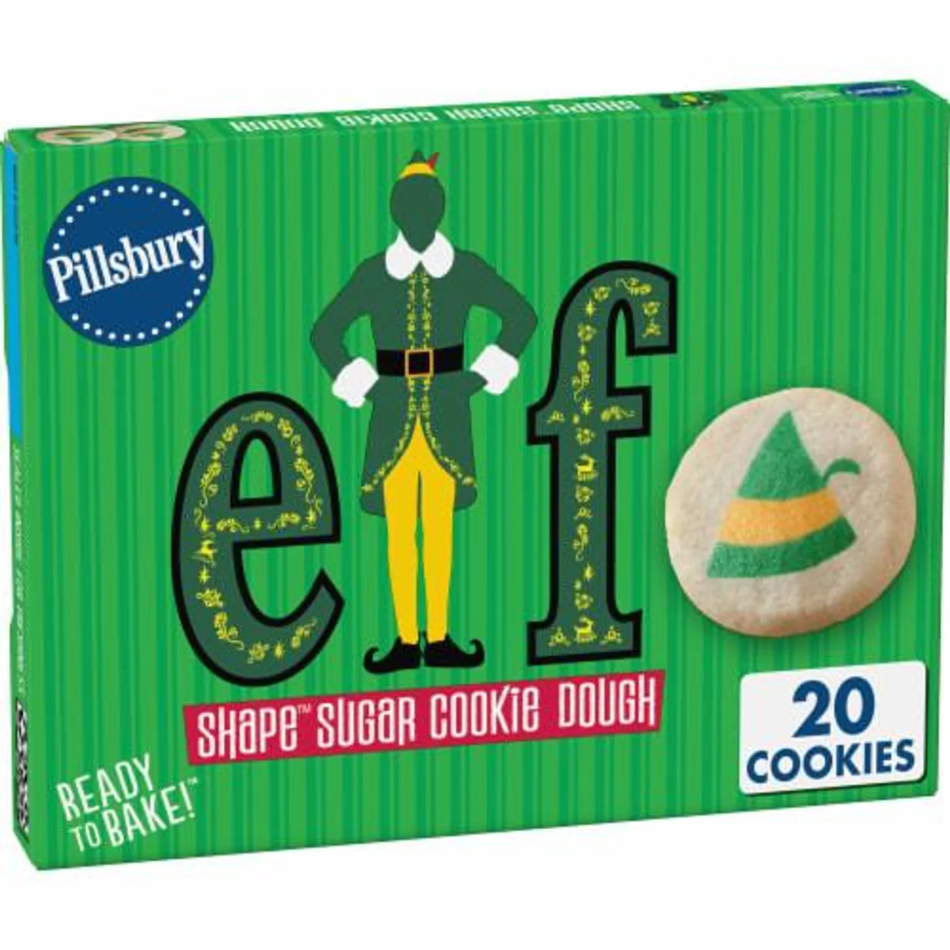 Pillsbury™ Ready to Bake™ Elf Shape™ Sugar Cookie Dough