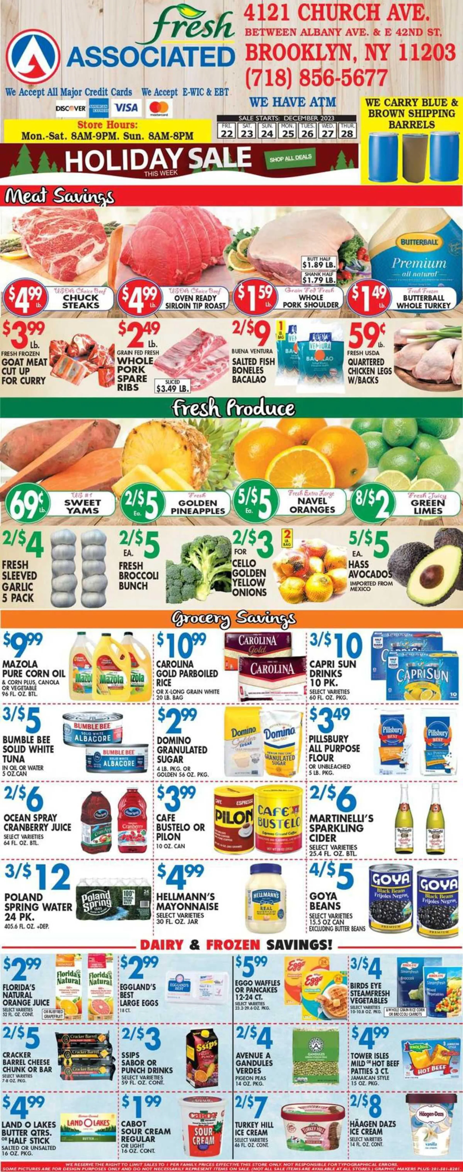 Weekly ad Associated Weekly Ad from December 22 to December 28 2023 - Page 1