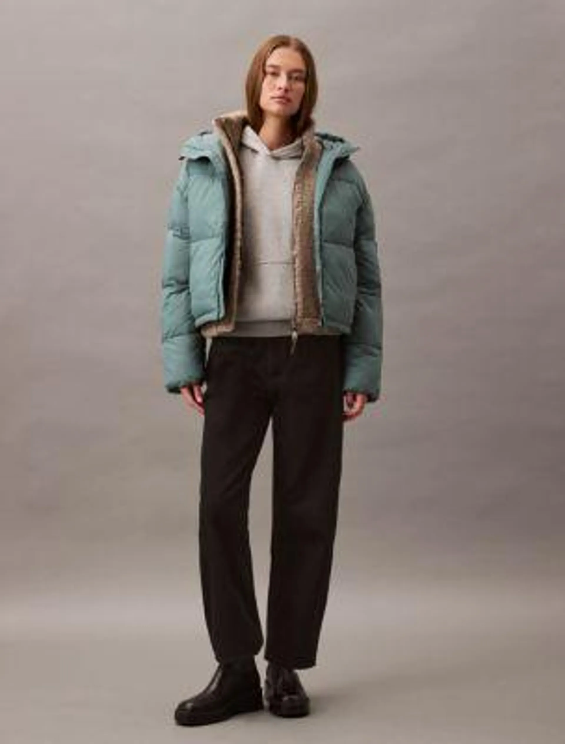 Short Hooded Puffer Jacket