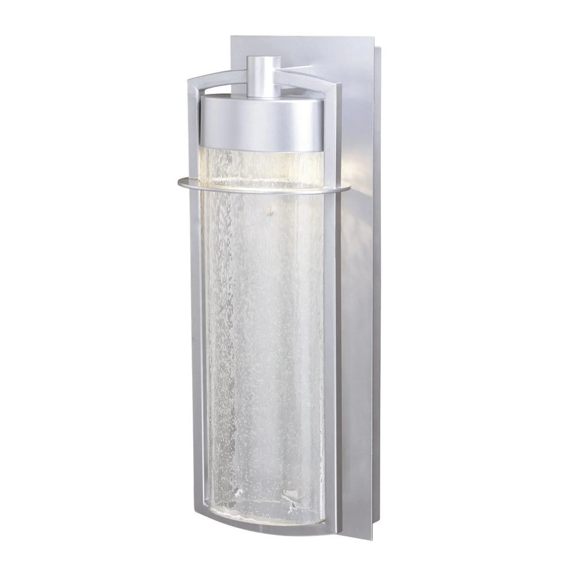 Patriot Lighting® Uptown Painted Satin Nickel Integrated LED Outdoor Wall Light