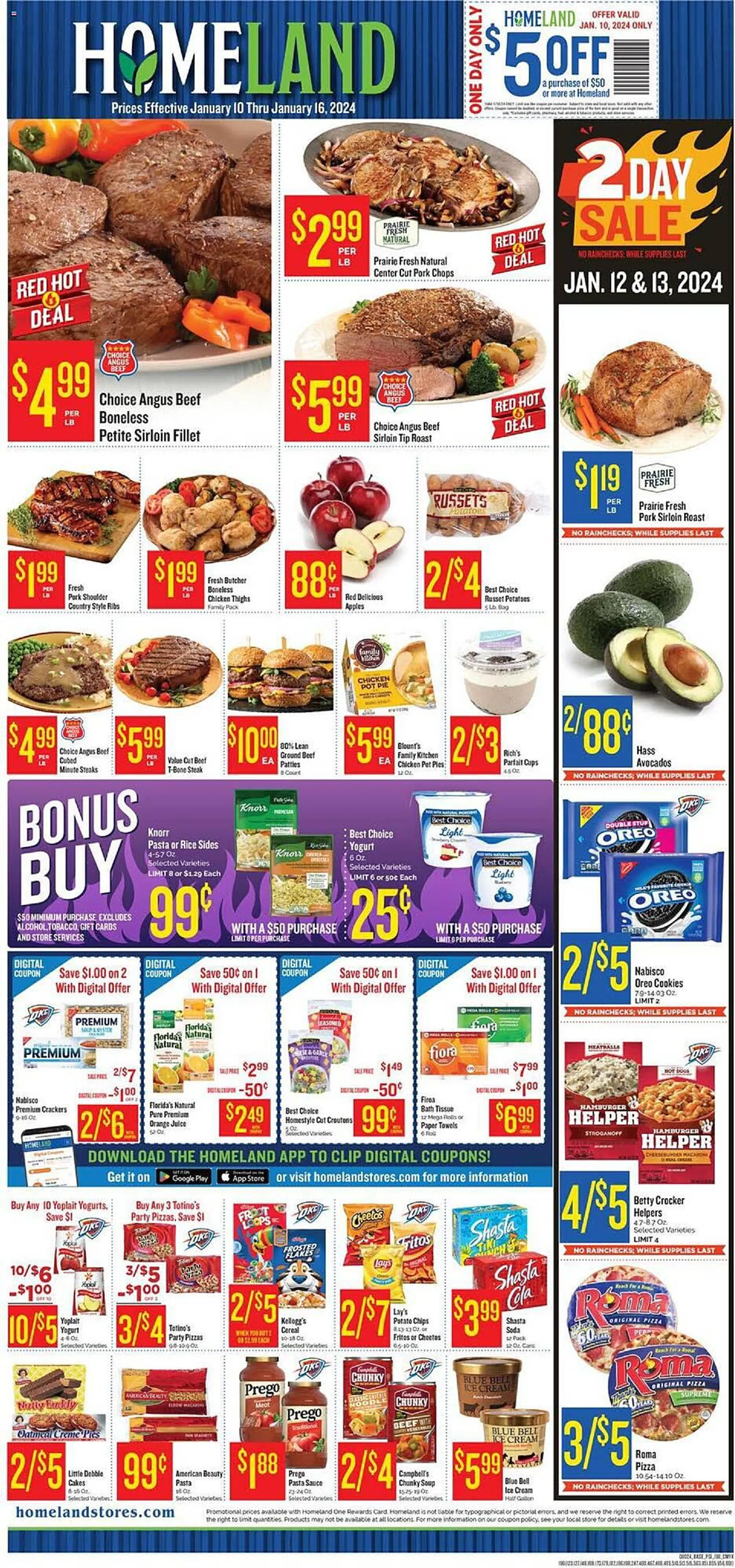 Homeland Market Weekly Ad | Valid until Jan 16