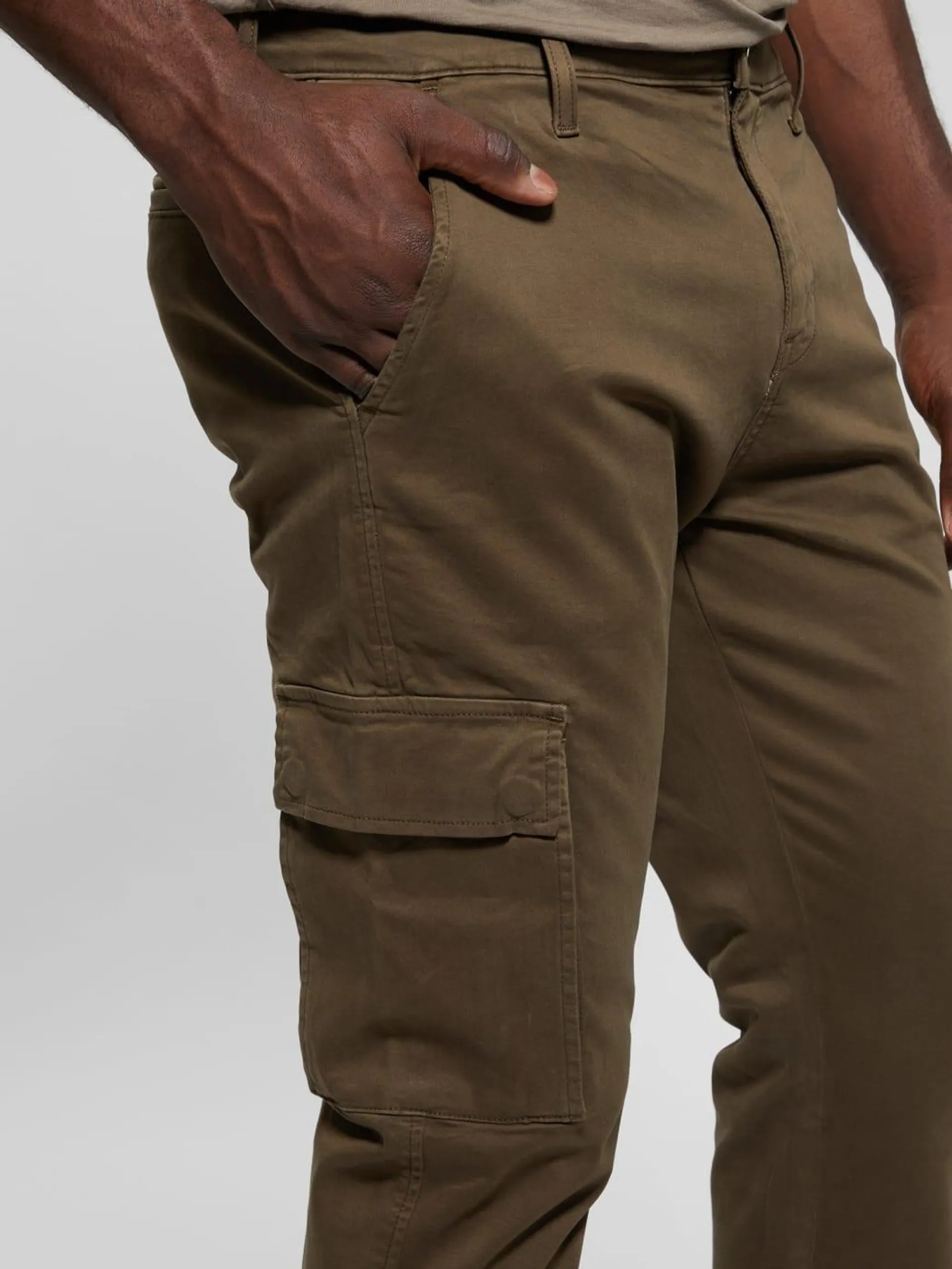 Sateen Coated Cargo Pants