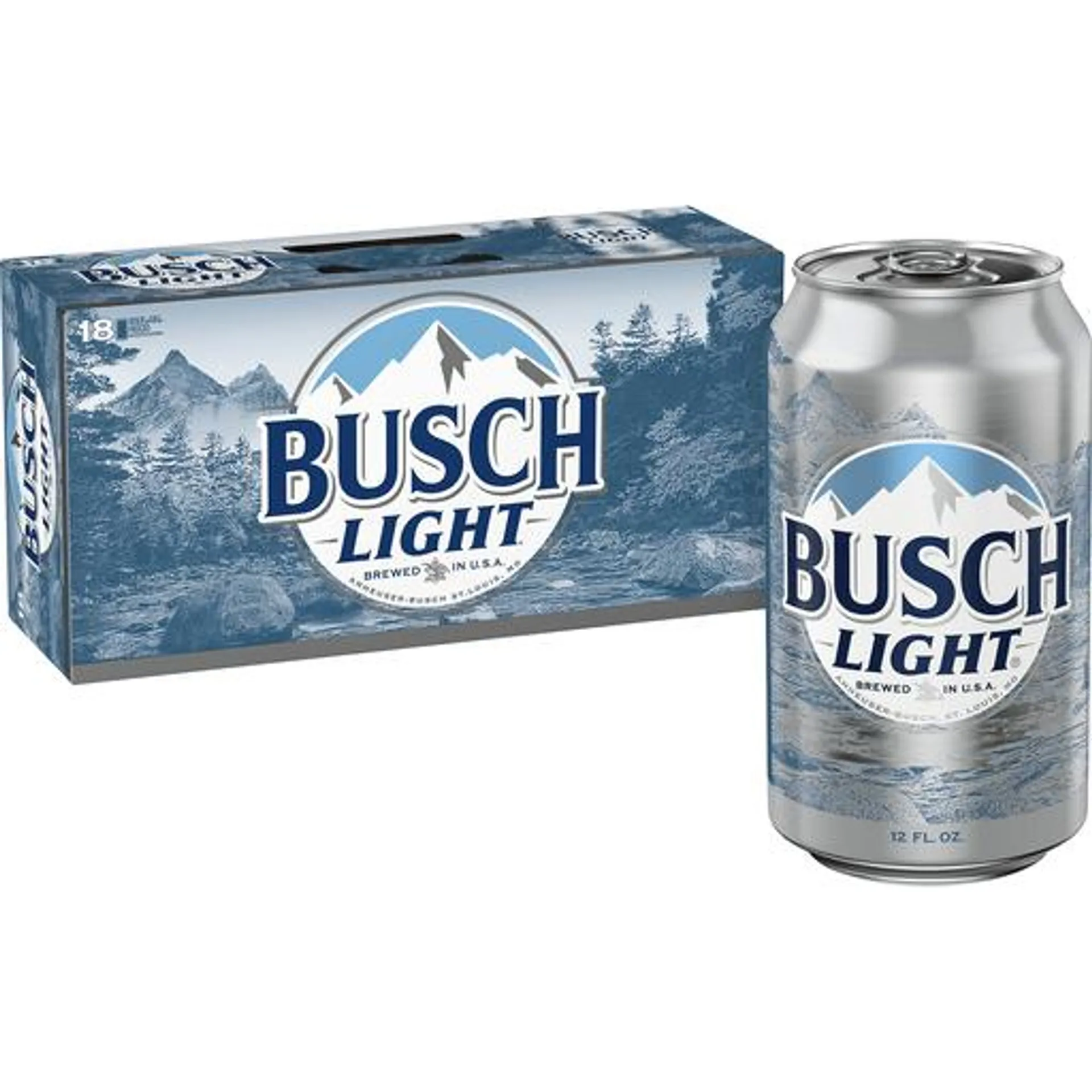 Busch Light Beer, 18 pack cans