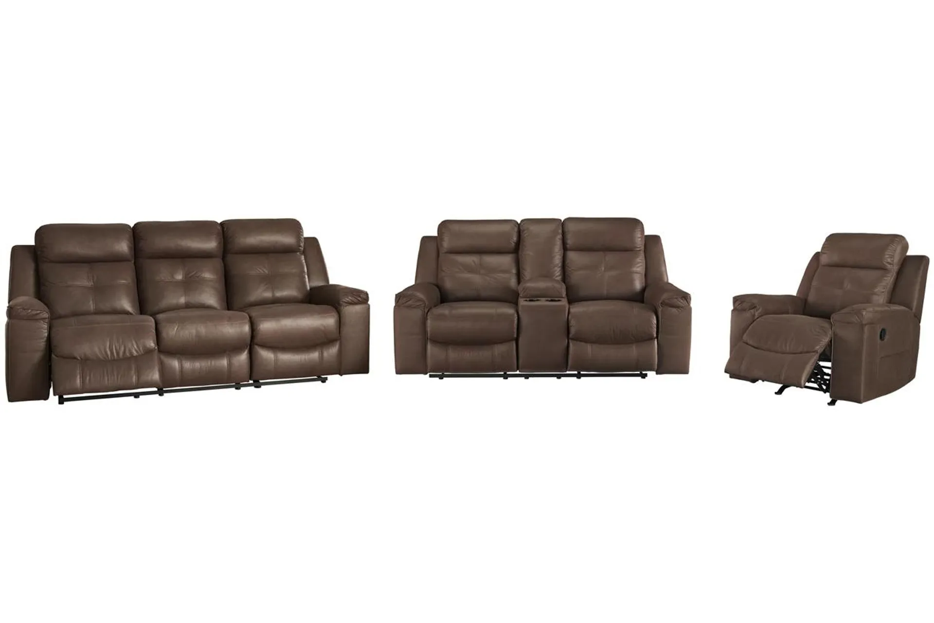 Jesolo Manual Reclining Sofa, Loveseat and Recliner Set