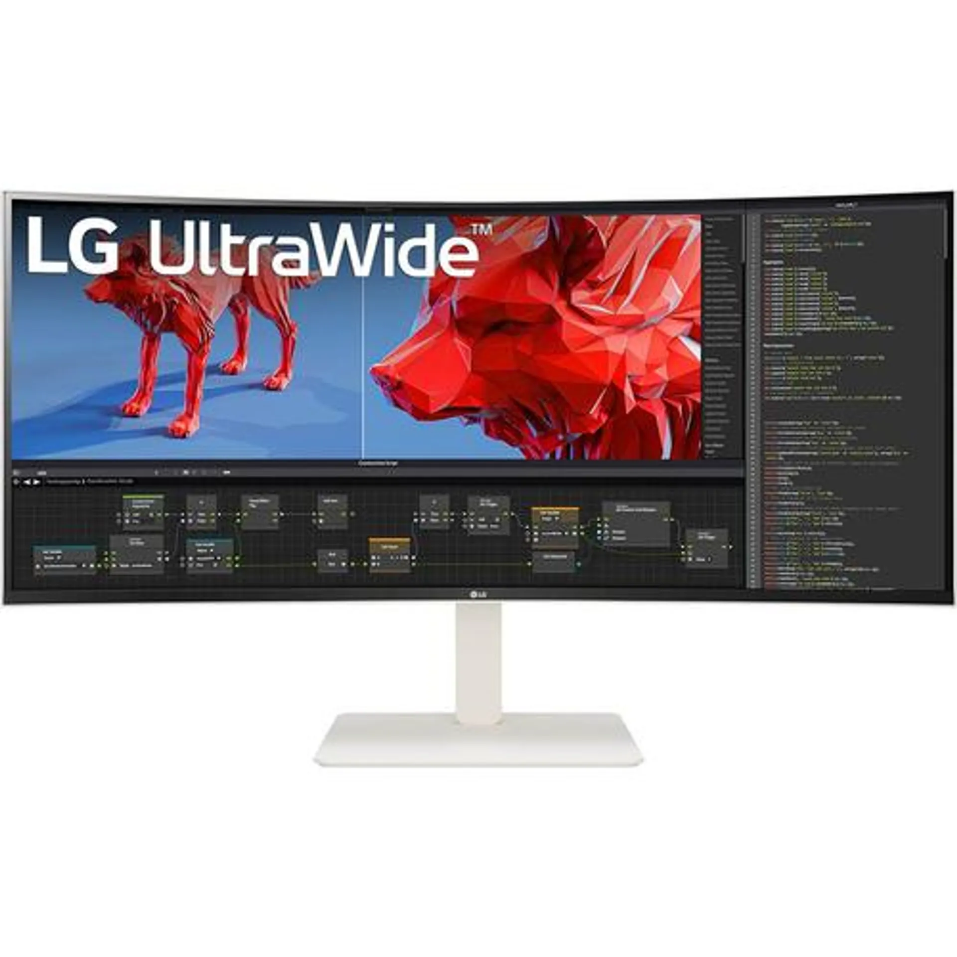 LG 38" UltraWide (38WR85QC-W) Curved Monitor with WQHD Nano IPS Display - Open Box