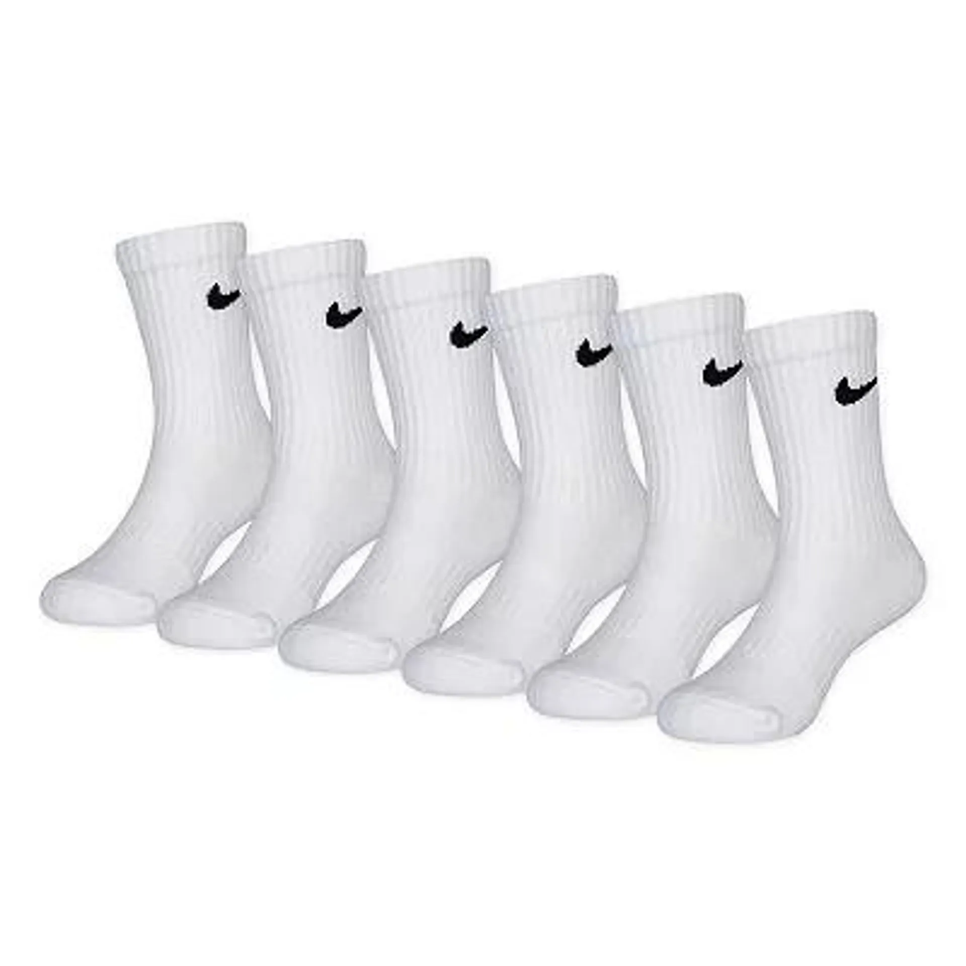 Kids Nike 6-Pack Dri-FIT Performance Crew Socks