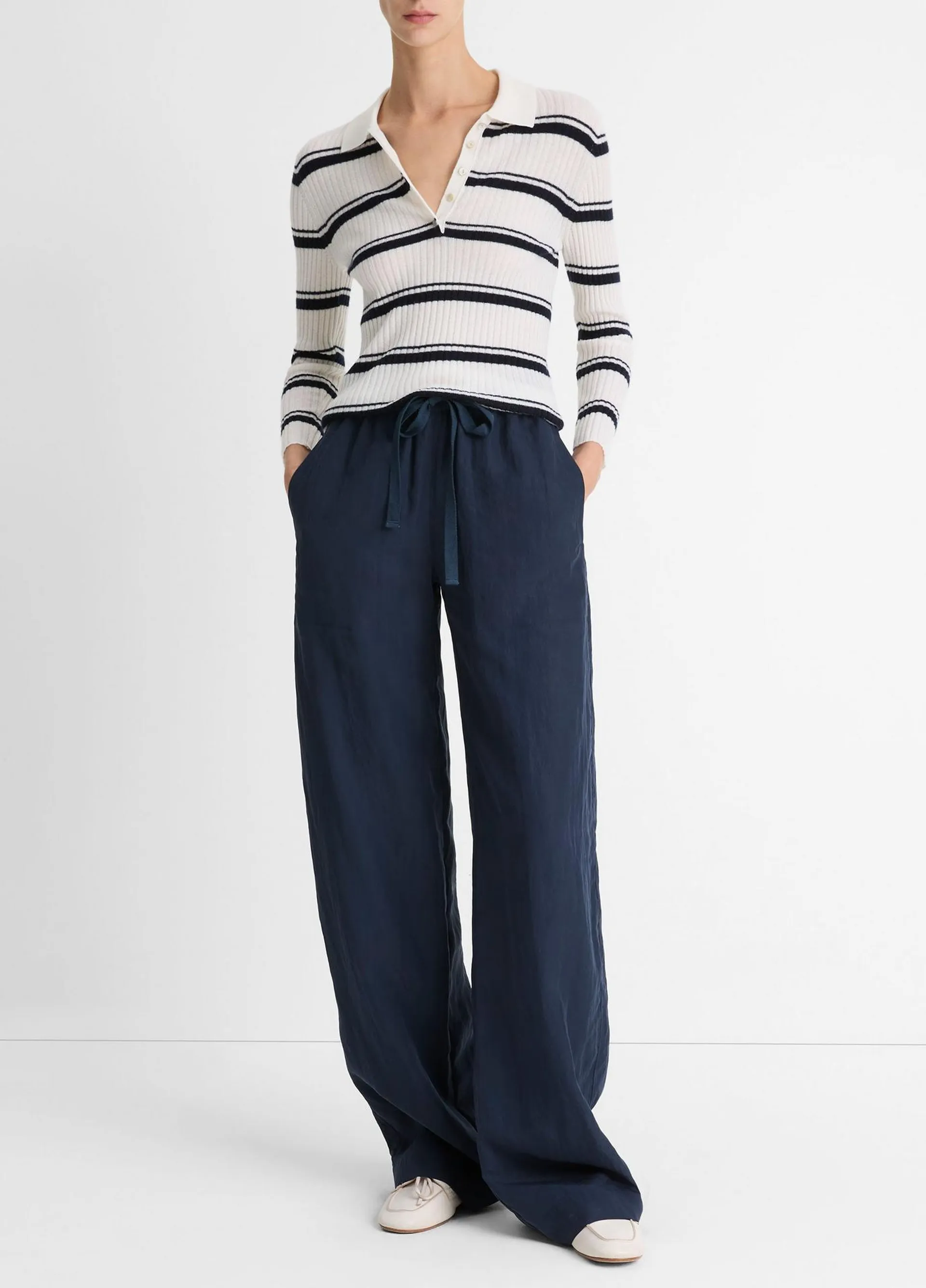 Mid-Rise Utility Drawstring Pant