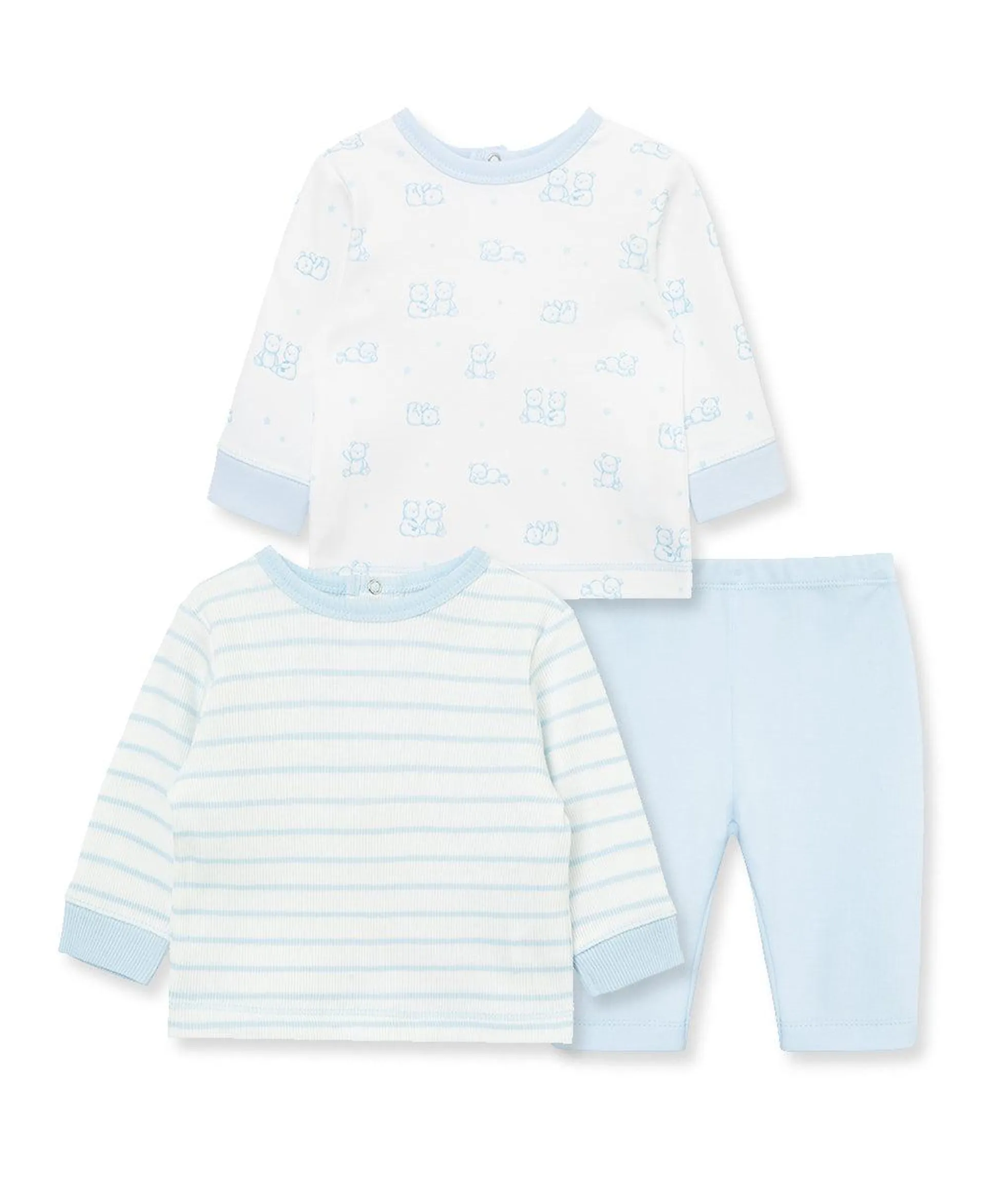 Little Me 3 Piece Pant Set - Blue