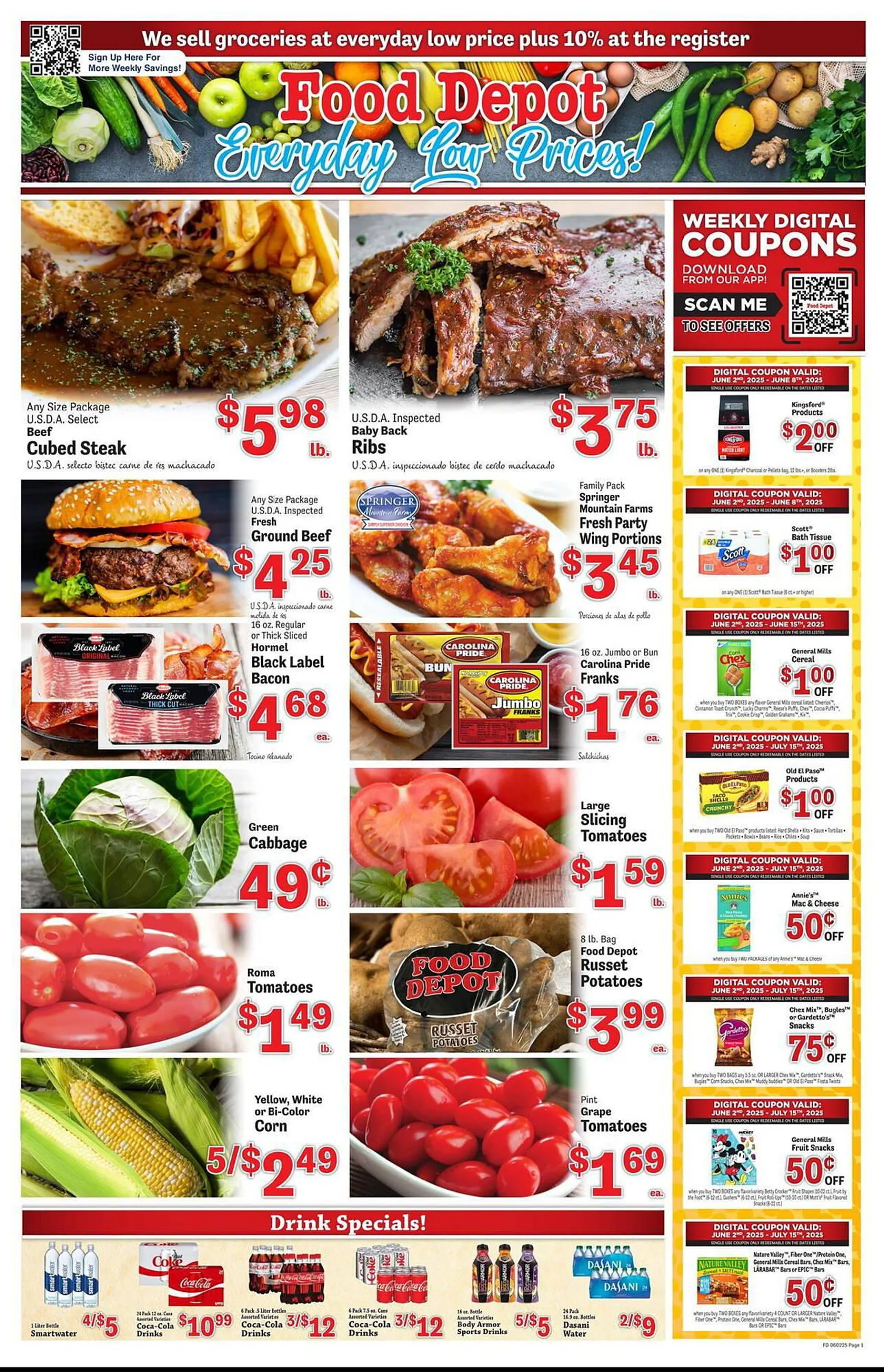 Weekly ad Food Depot Weekly Ad from June 2 to June 8 2025 - Page 1