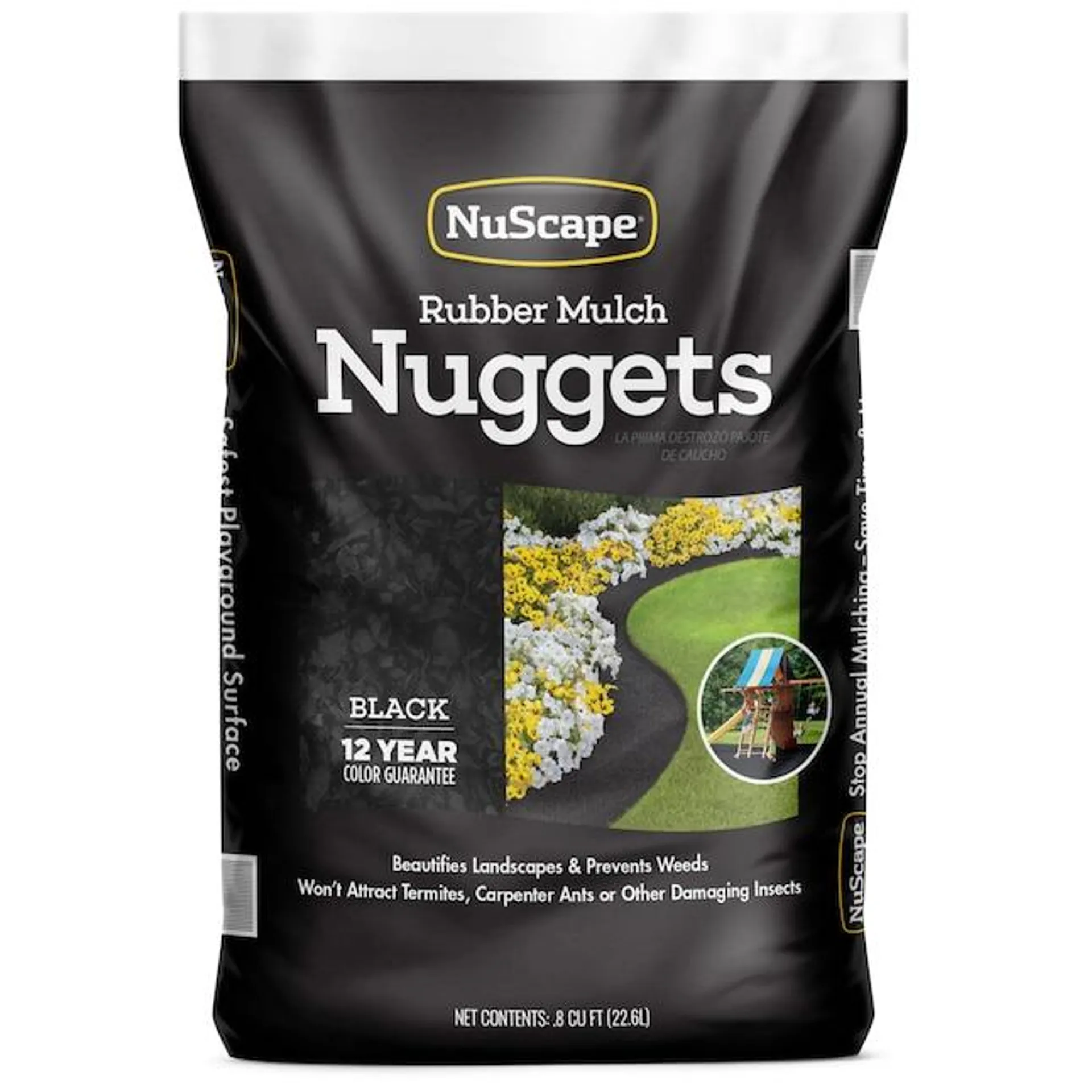 NuScape 0.8-cu ft Black Rubber Mulch