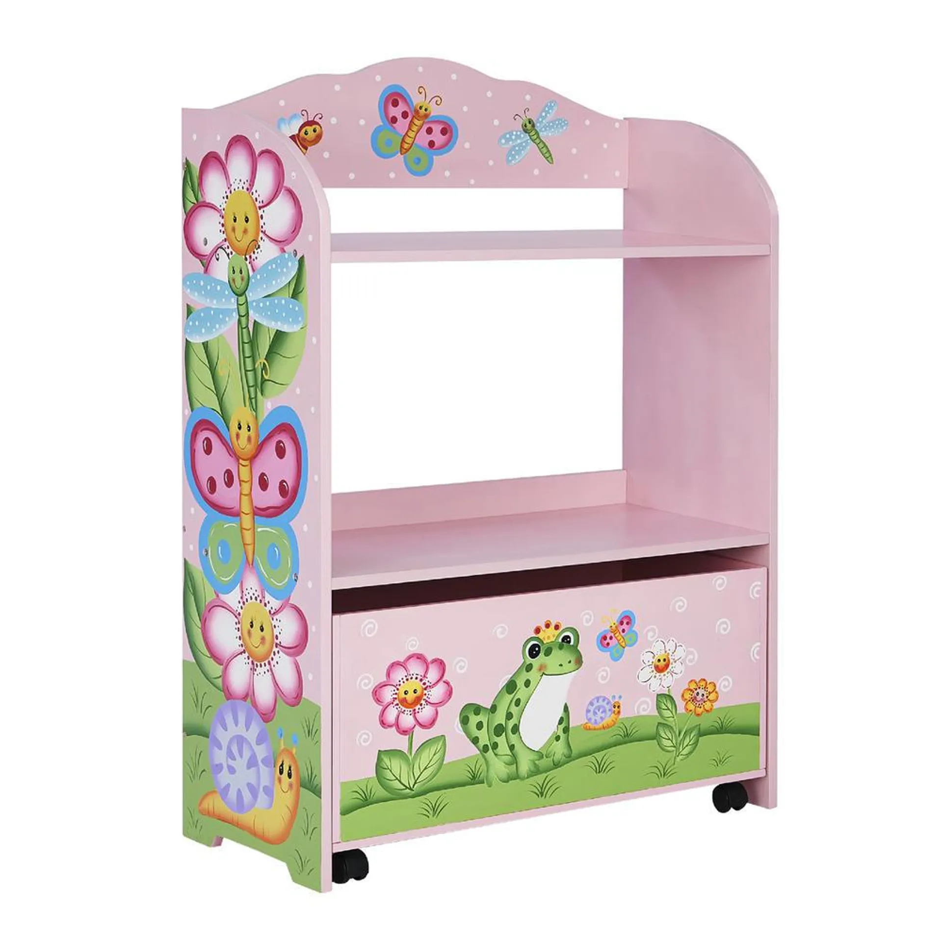 Fantasy Fields Magic Garden Toy Organizer with Rolling Storage Box