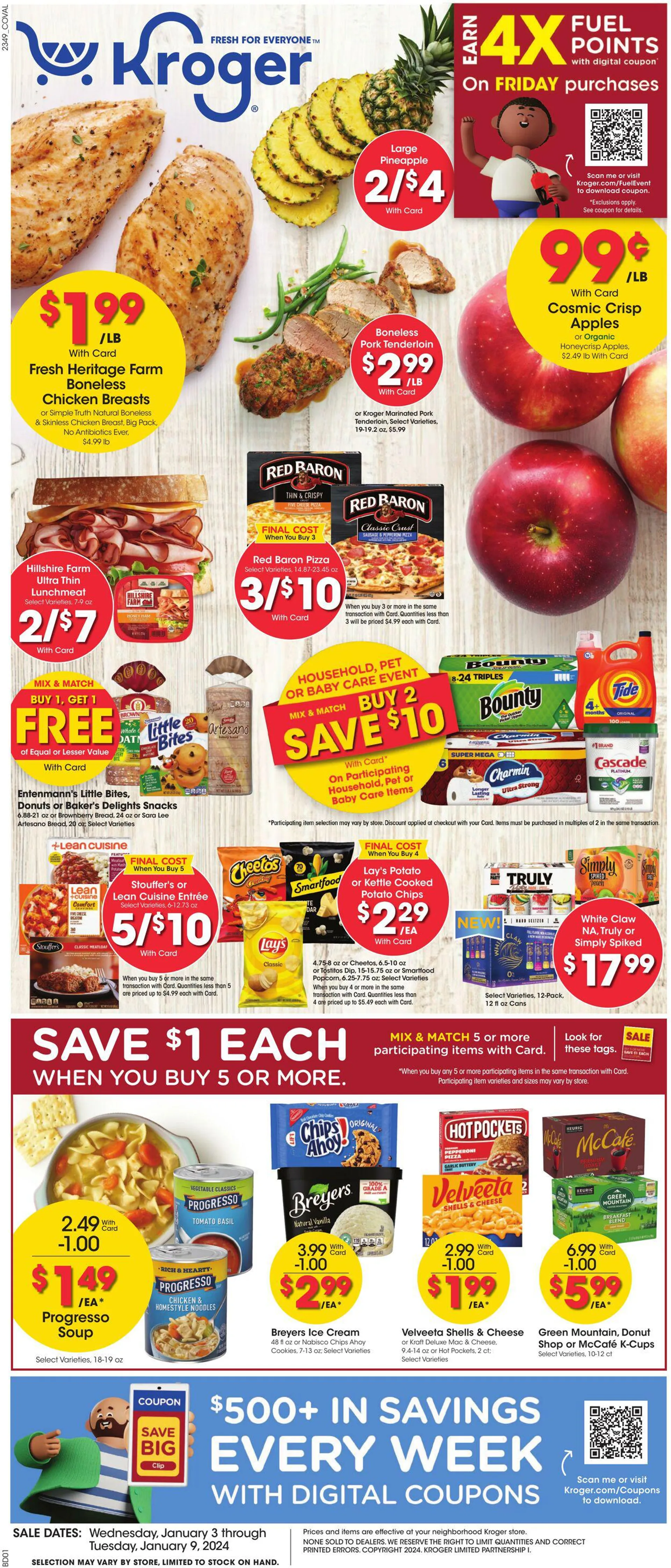 Kroger Current weekly ad valid until January 9, 2024