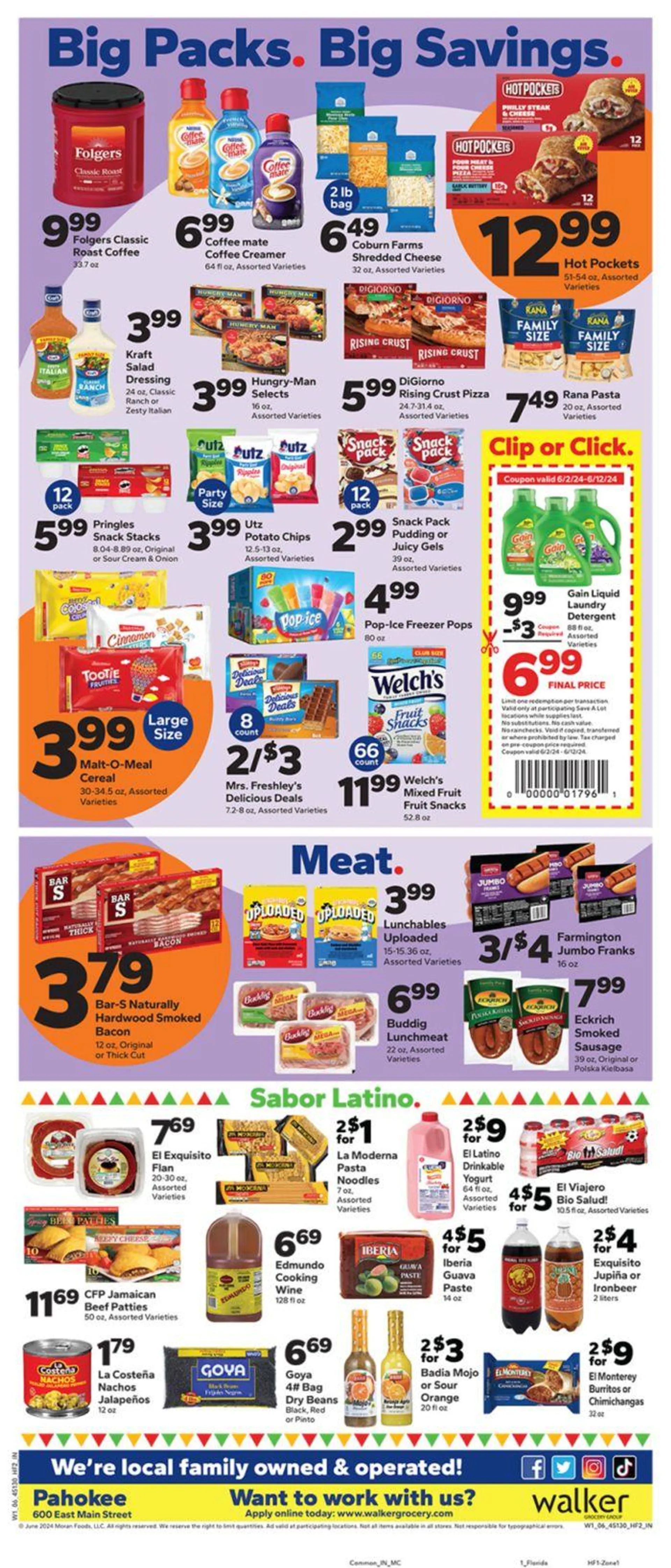 Weekly ad Big Packs Big Savings from June 6 to June 12 2024 - Page 1