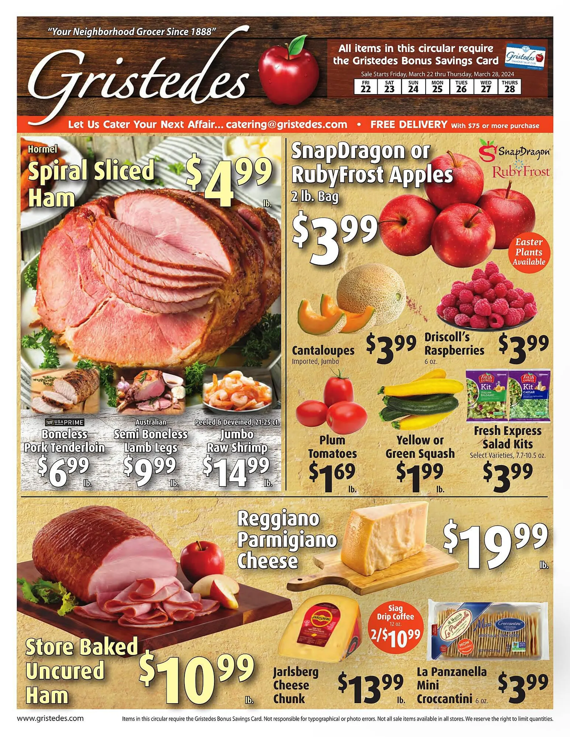 Weekly ad Gristedes Weekly Ad from March 22 to March 28 2024 - Page 1
