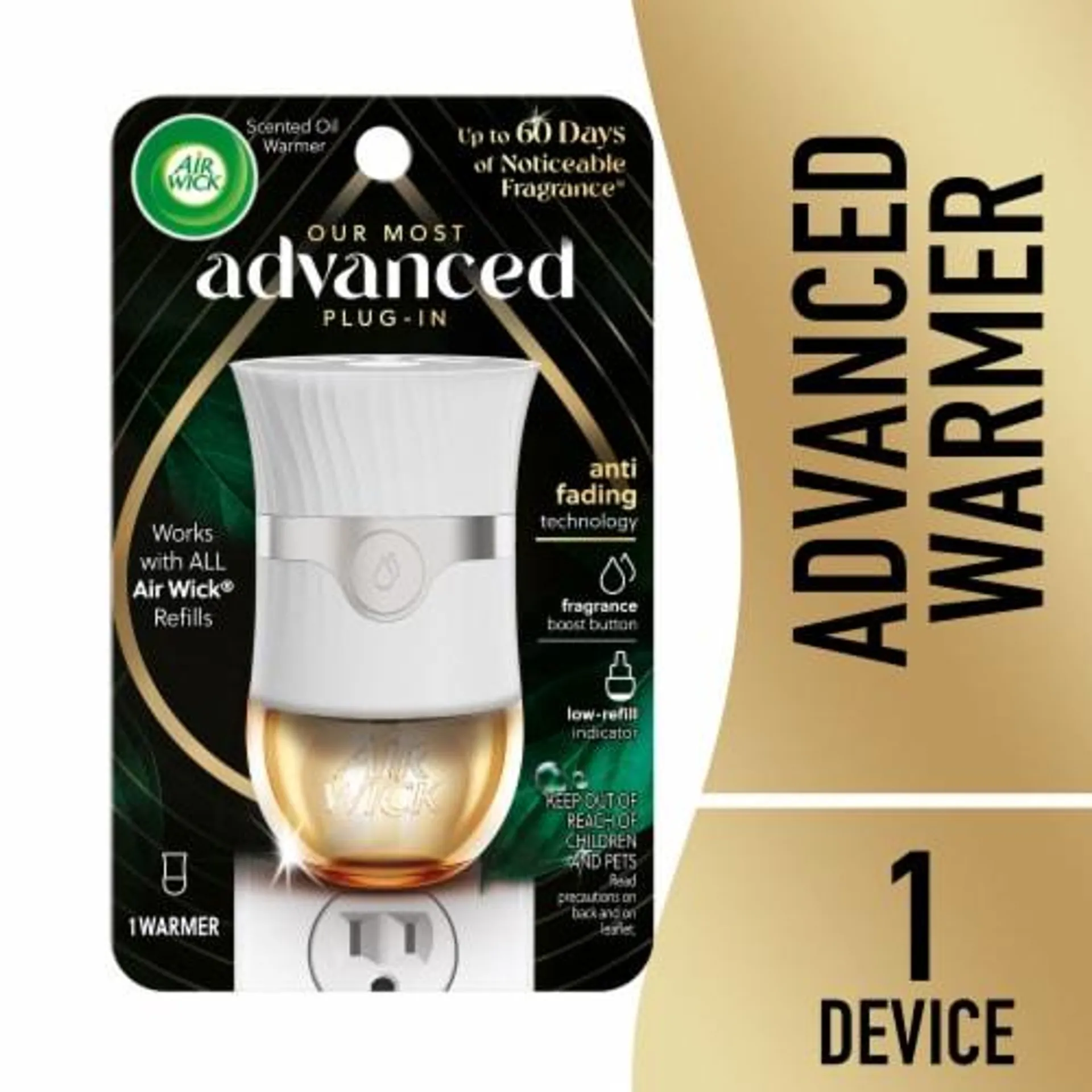 Air Wick Advanced Scented Oil Gadget Pack, Plug In Air Freshener, 1 Warmer