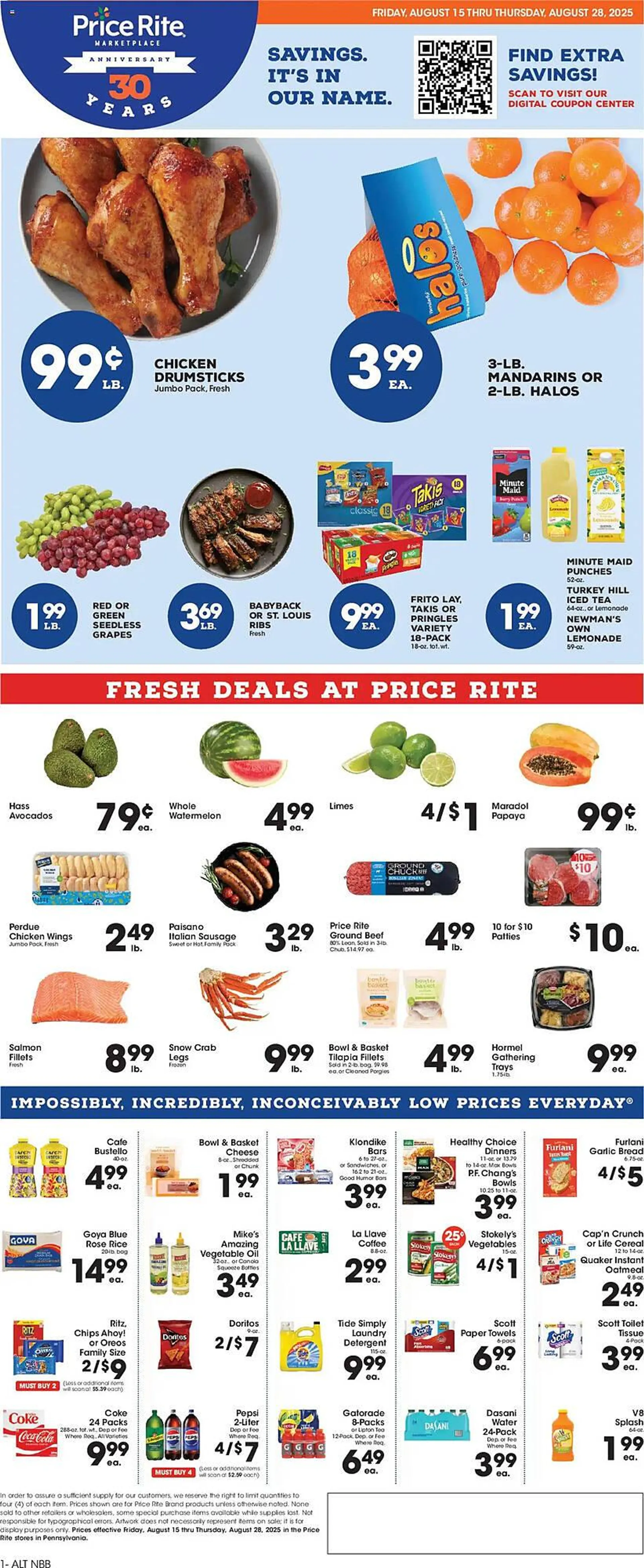 Weekly ad Price Rite Weekly Ad from August 15 to August 29 2025 - Page 1