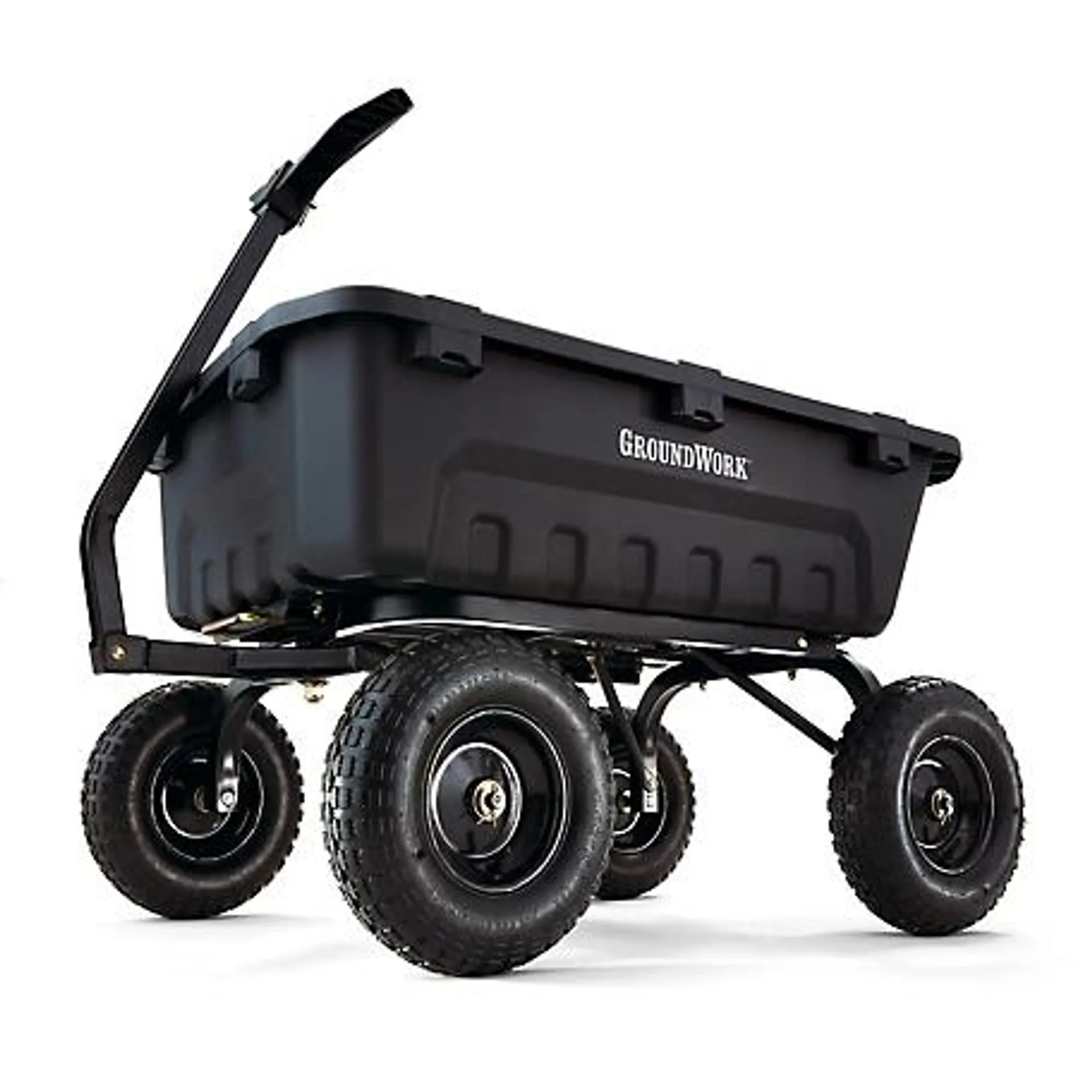 GroundWork 8 cu. ft. 1,400 lb. Capacity Poly Dump Cart