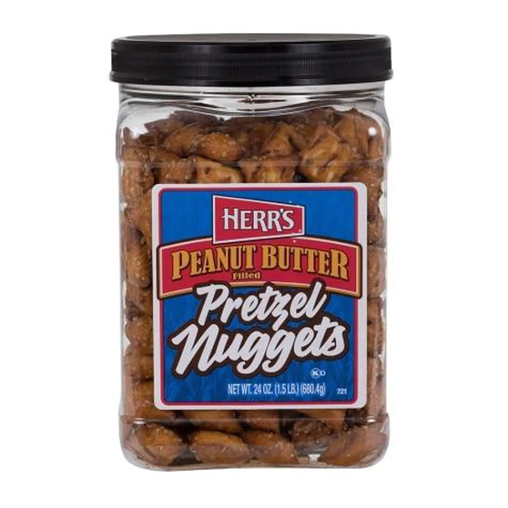 Herr's Peanut Butter Filled Pretzel Nuggets, 24 oz