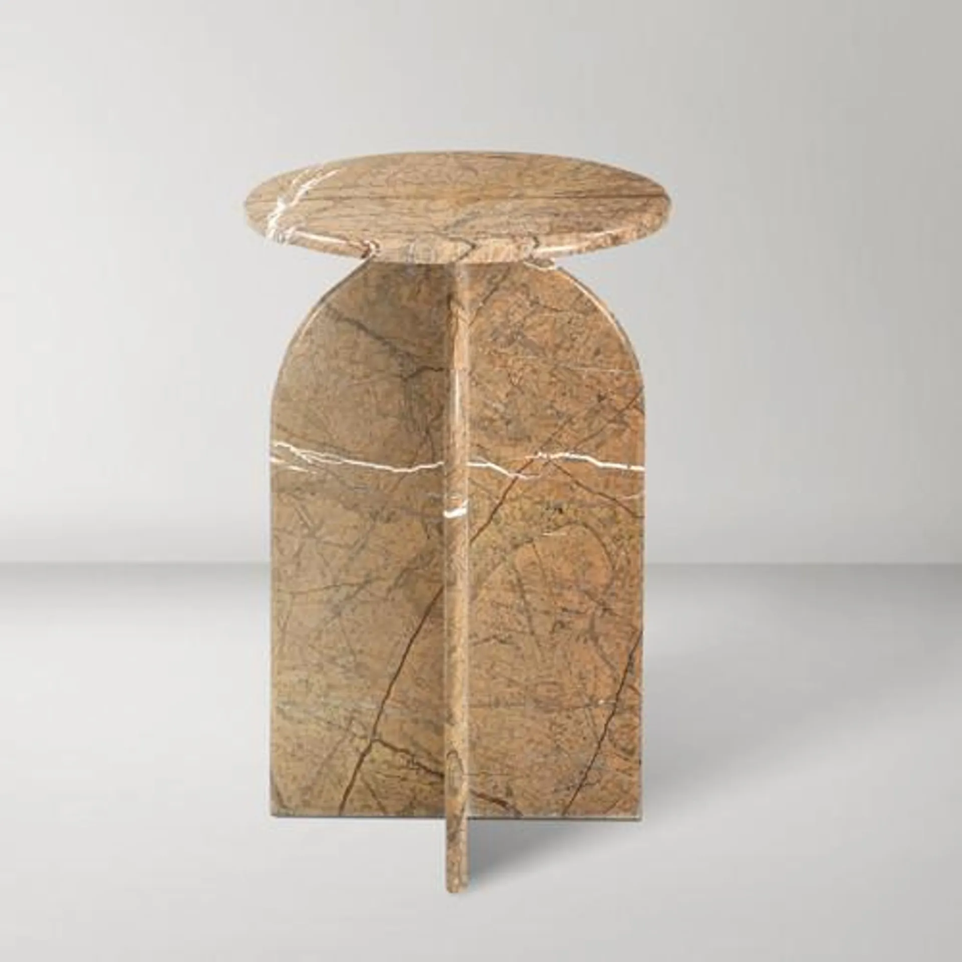Abbey Amber Accent Table - Brown