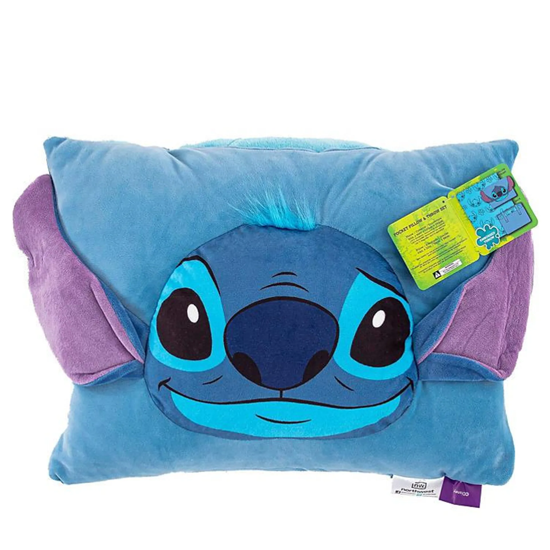 Disney Lilo and Stitch "Stitcharama" Pillow Pocket Throw 2-Pc. Set