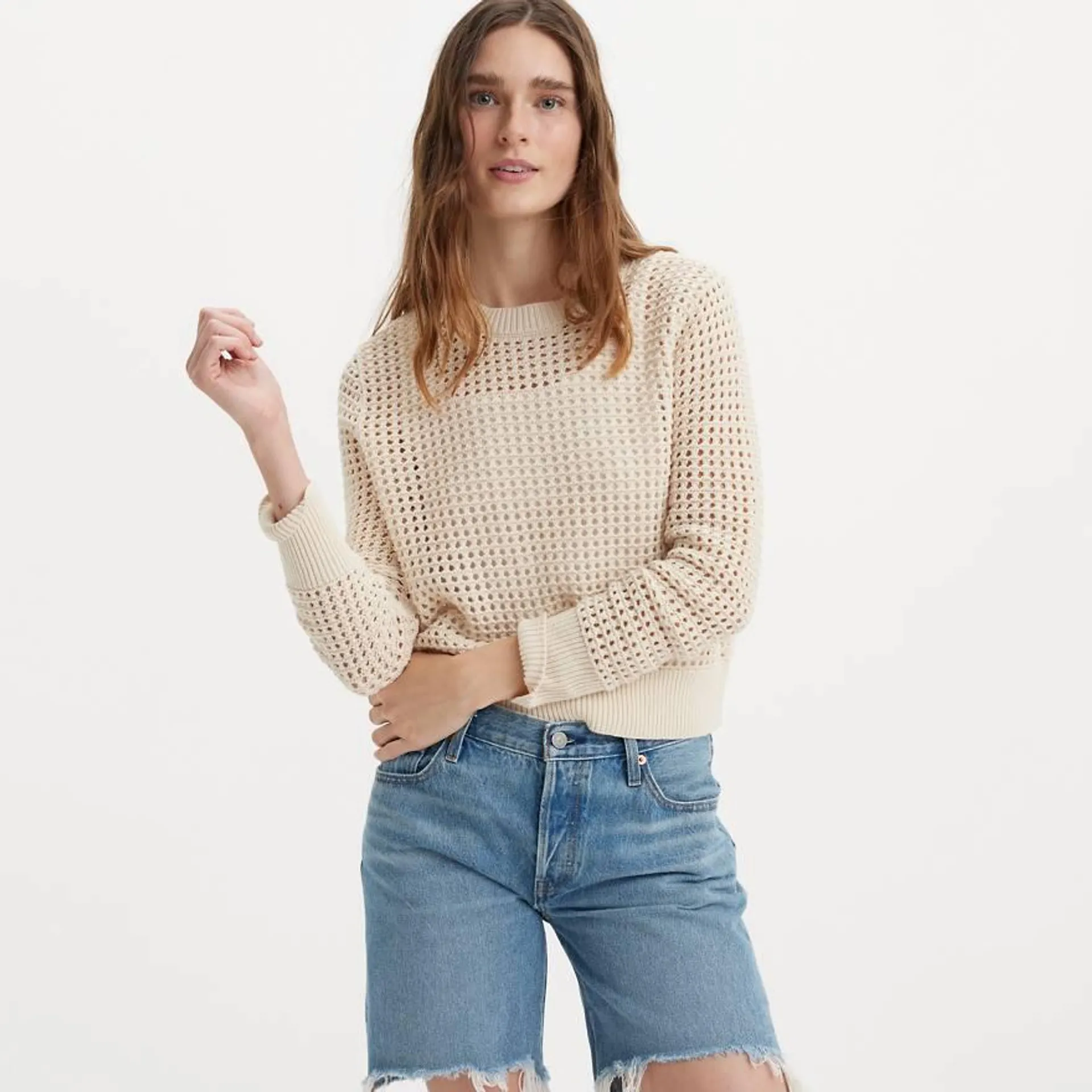 Superbloom Crochet Long Sleeve Top