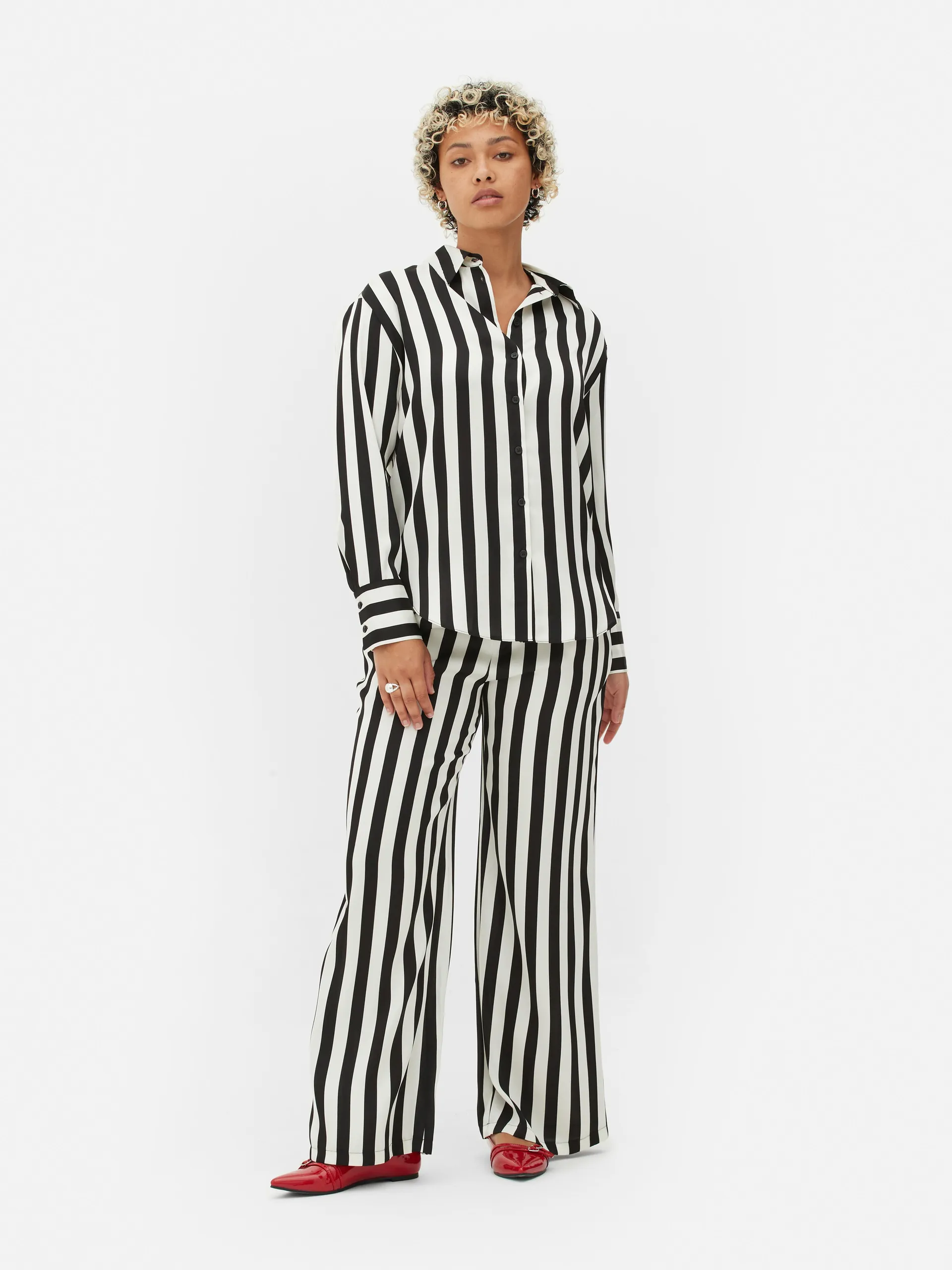 Camicia a righe Beetlejuice X Colleen Atwood