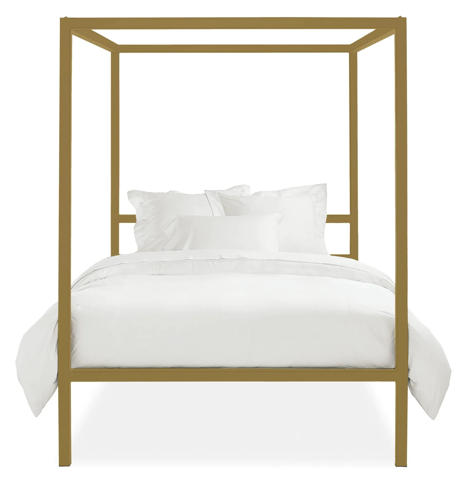 Architecture Queen Tall Bed in Gold